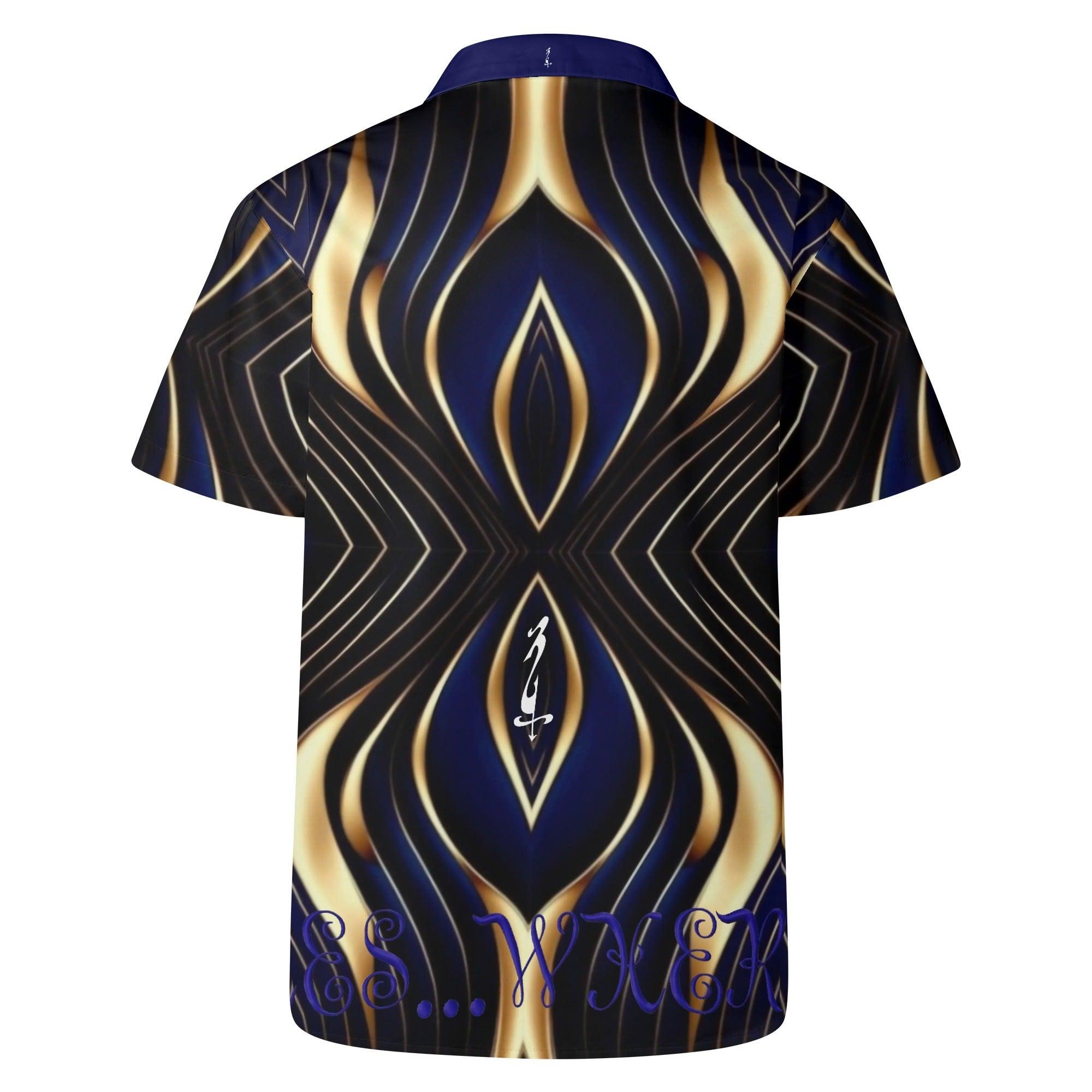 Mens All Over Print Casual Hawaiian Shirt - MES...Where
