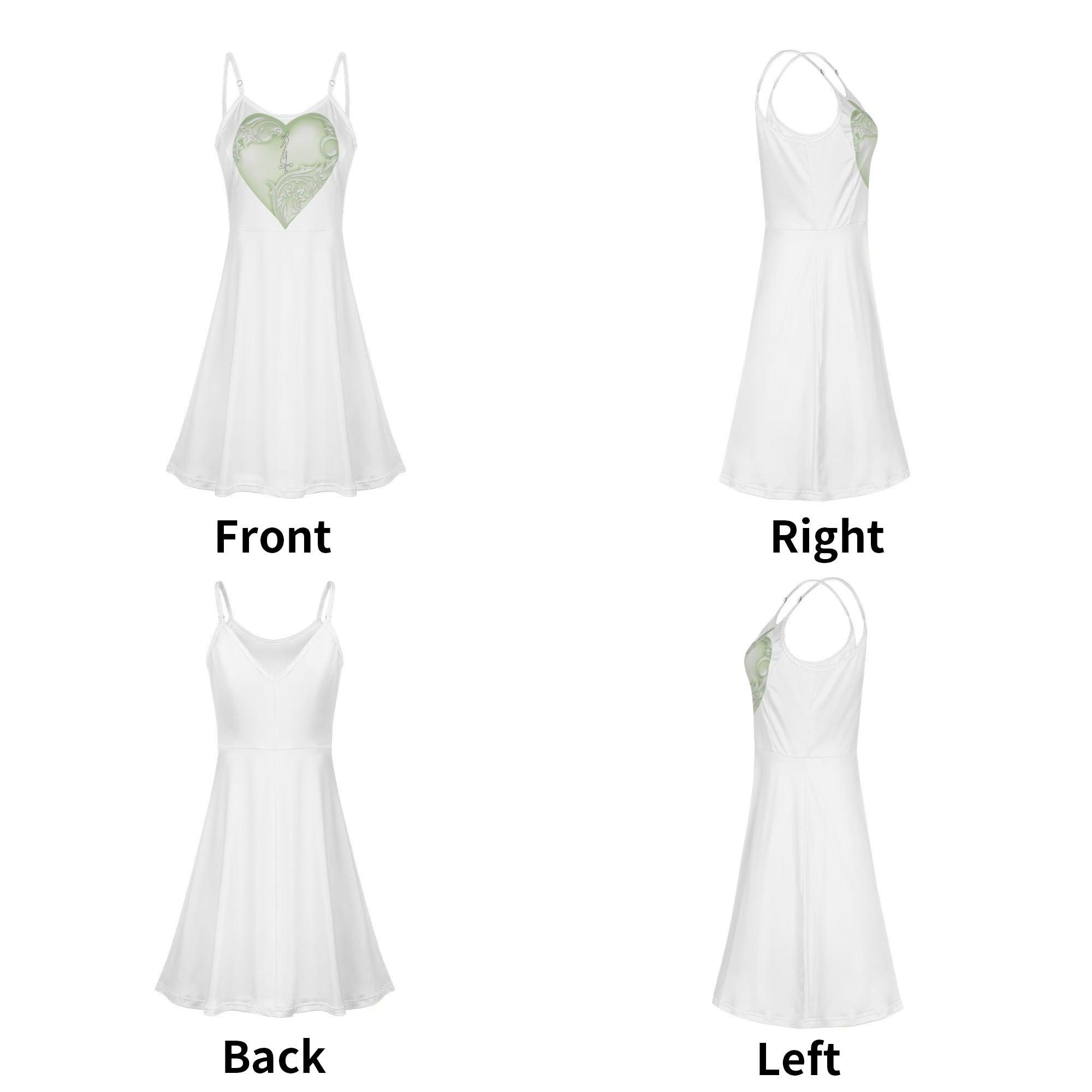 Women's Lounge Sleeveless Adjustable Spaghetti Strap Short Swing Dress - MES...Where