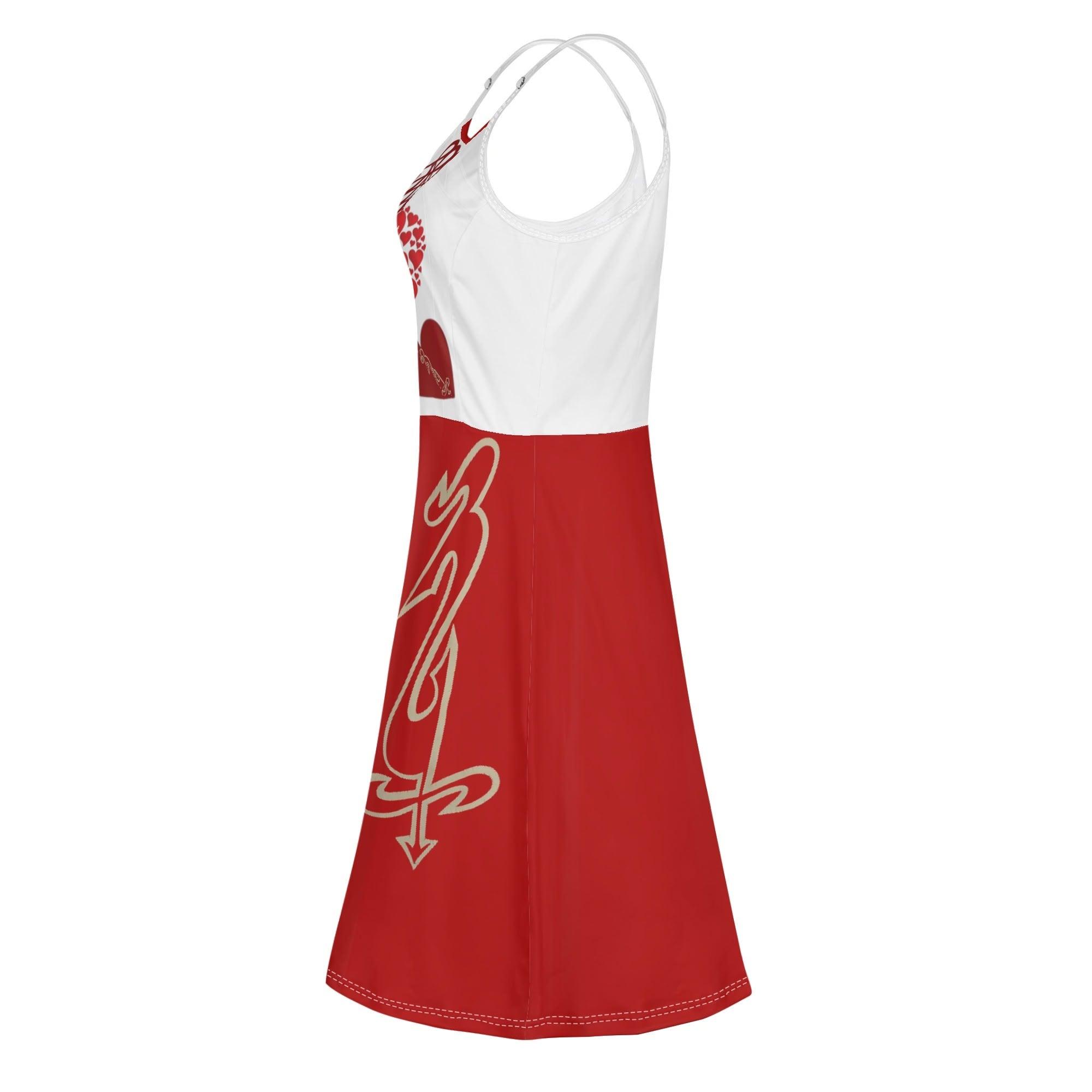 Women's Lounge Sleeveless Adjustable Spaghetti Strap Short Swing Dress - MES...Where