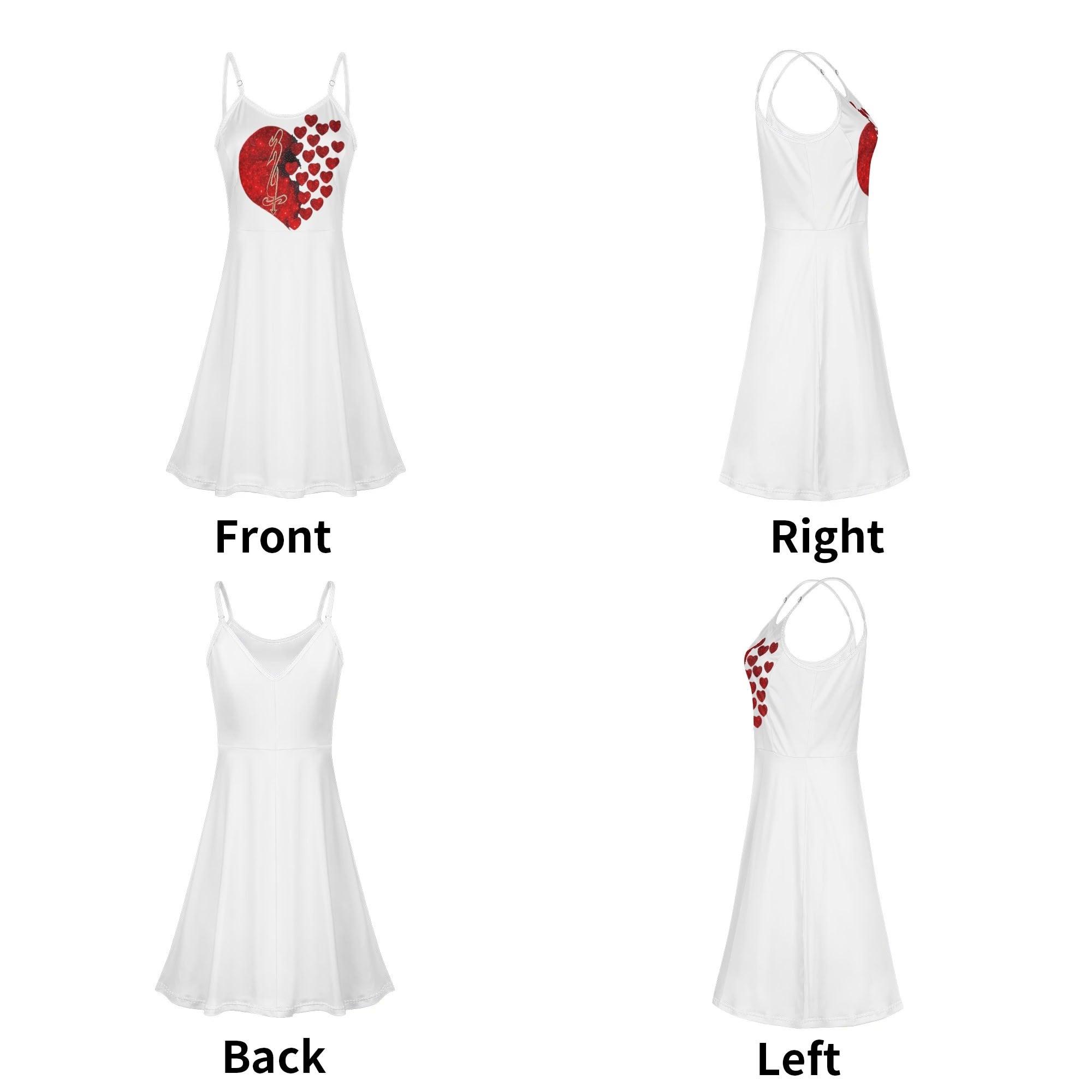 Women's Lounge Sleeveless Adjustable Spaghetti Strap Short Swing Dress - MES...Where