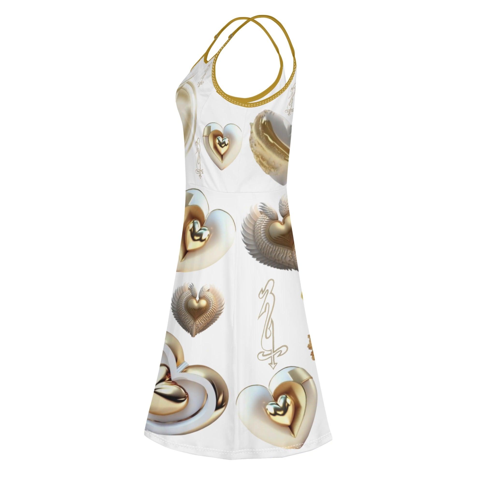 Women's Lounge Sleeveless Adjustable Spaghetti Strap Short Swing Dress - MES...Where