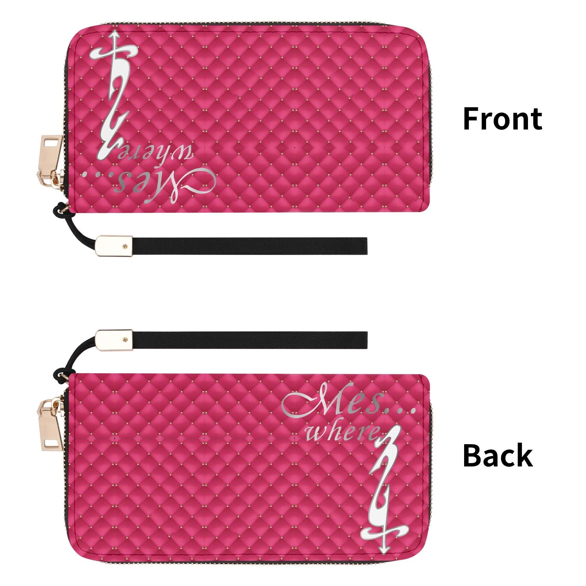 Clutch Leather Zipper Wallet - MES...Where