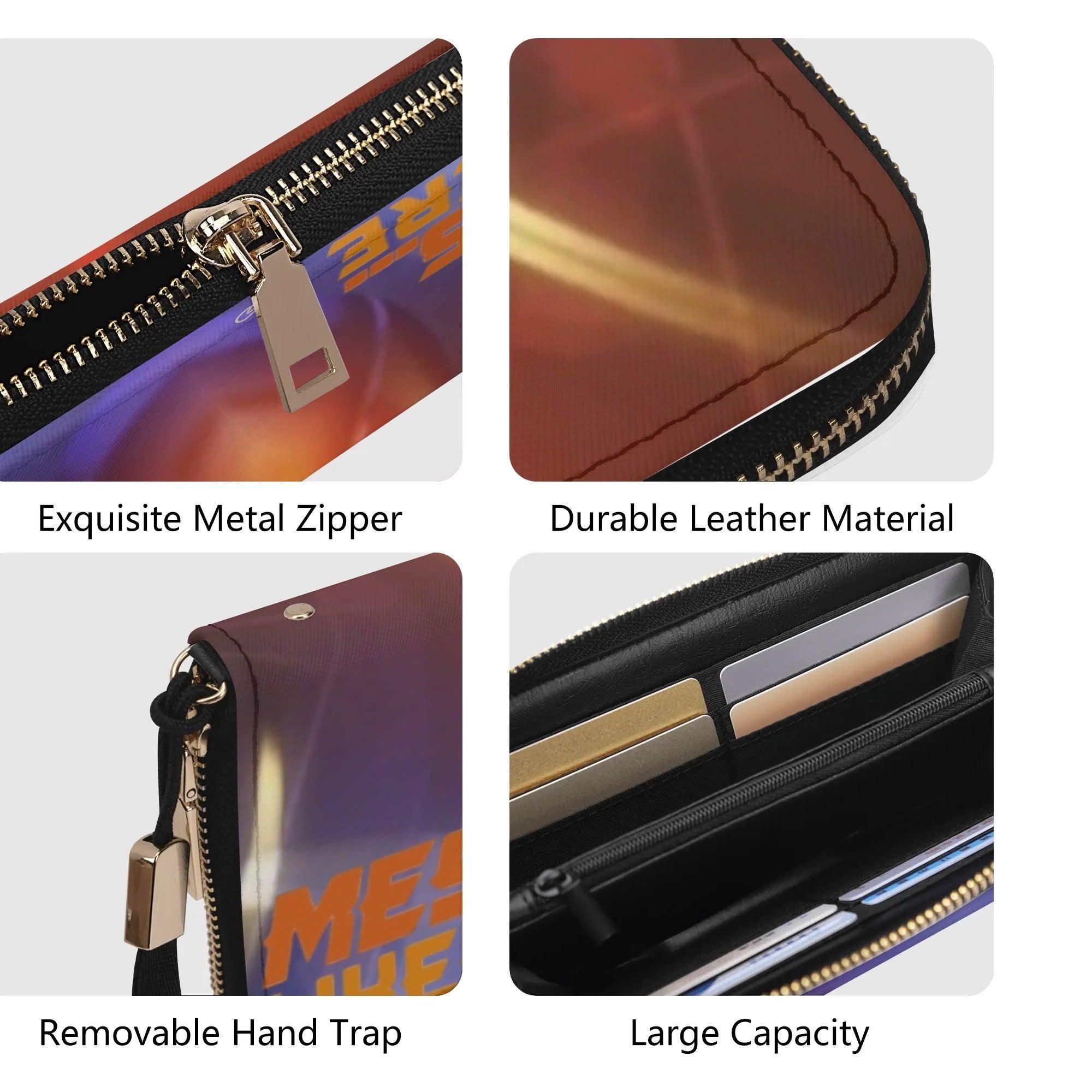 Clutch Leather Zipper Wallet - MES...Where