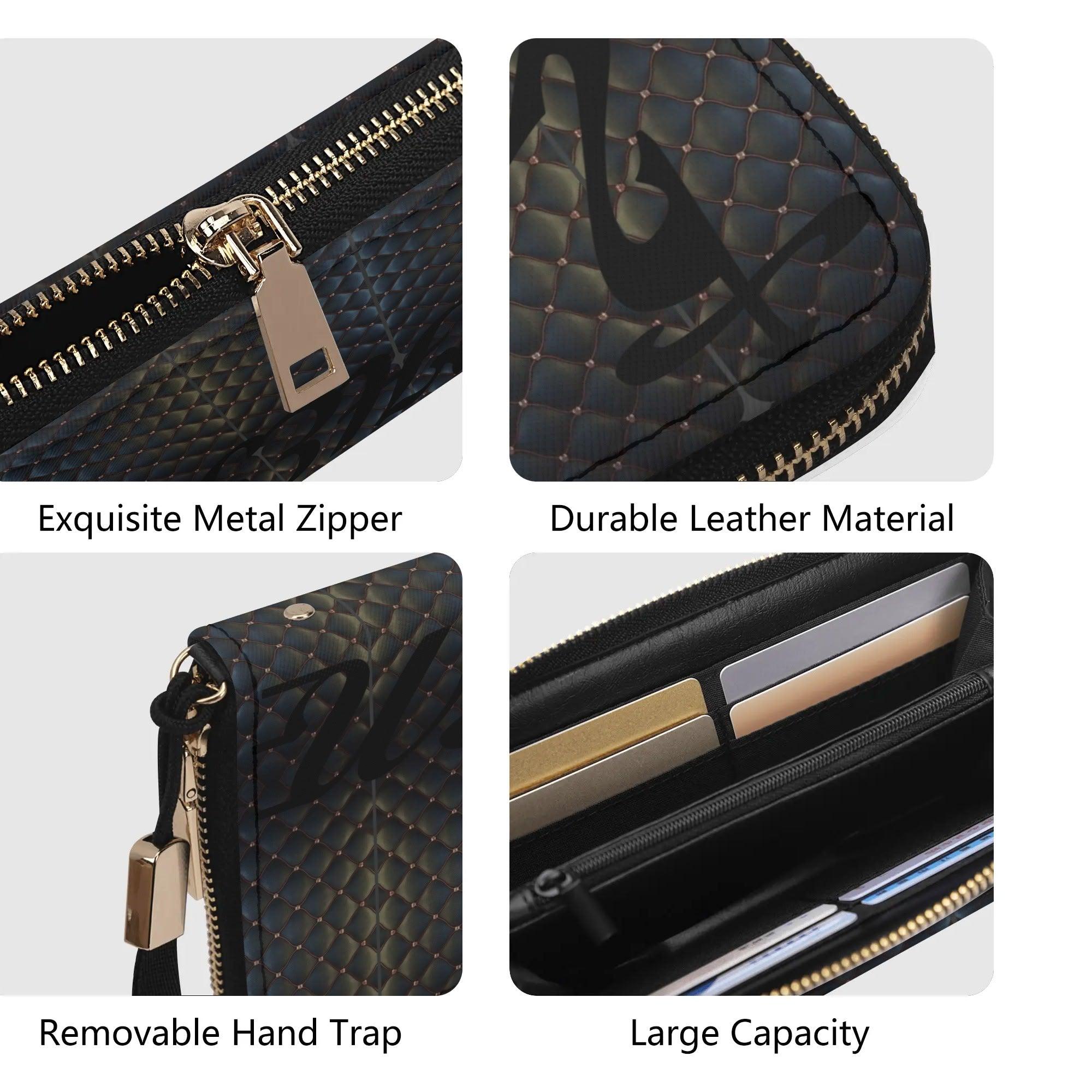Clutch Leather Zipper Wallet - MES...Where