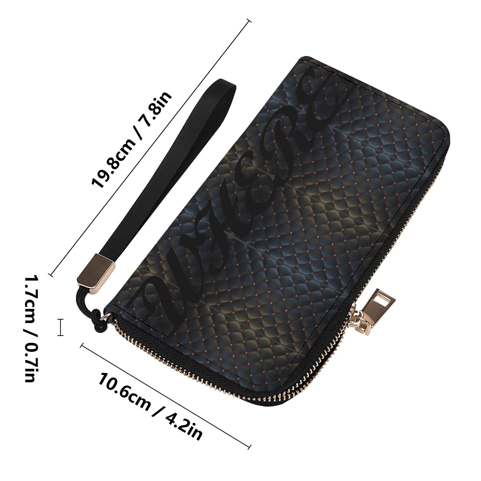 Clutch Leather Zipper Wallet - MES...Where