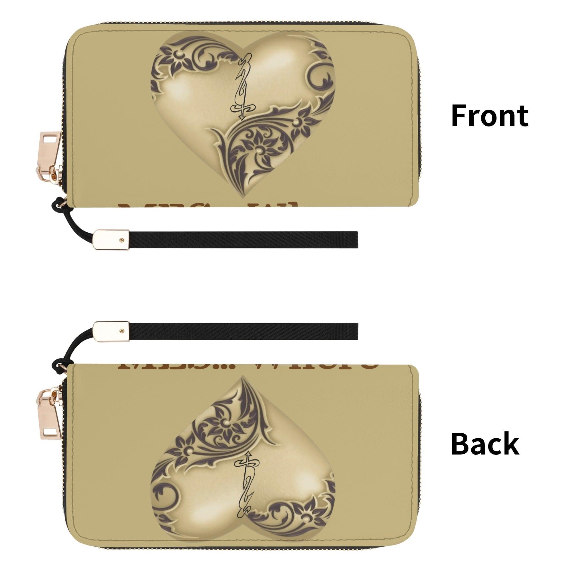 Clutch Leather Zipper Wallet - MES...Where