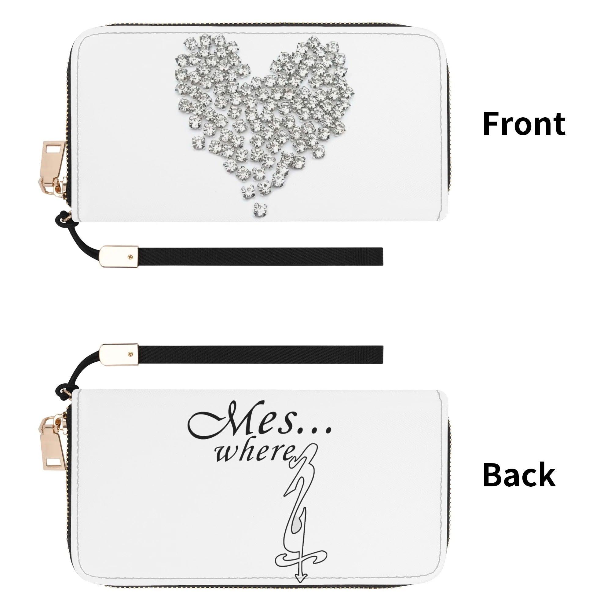 Clutch Leather Zipper Wallet - MES...Where