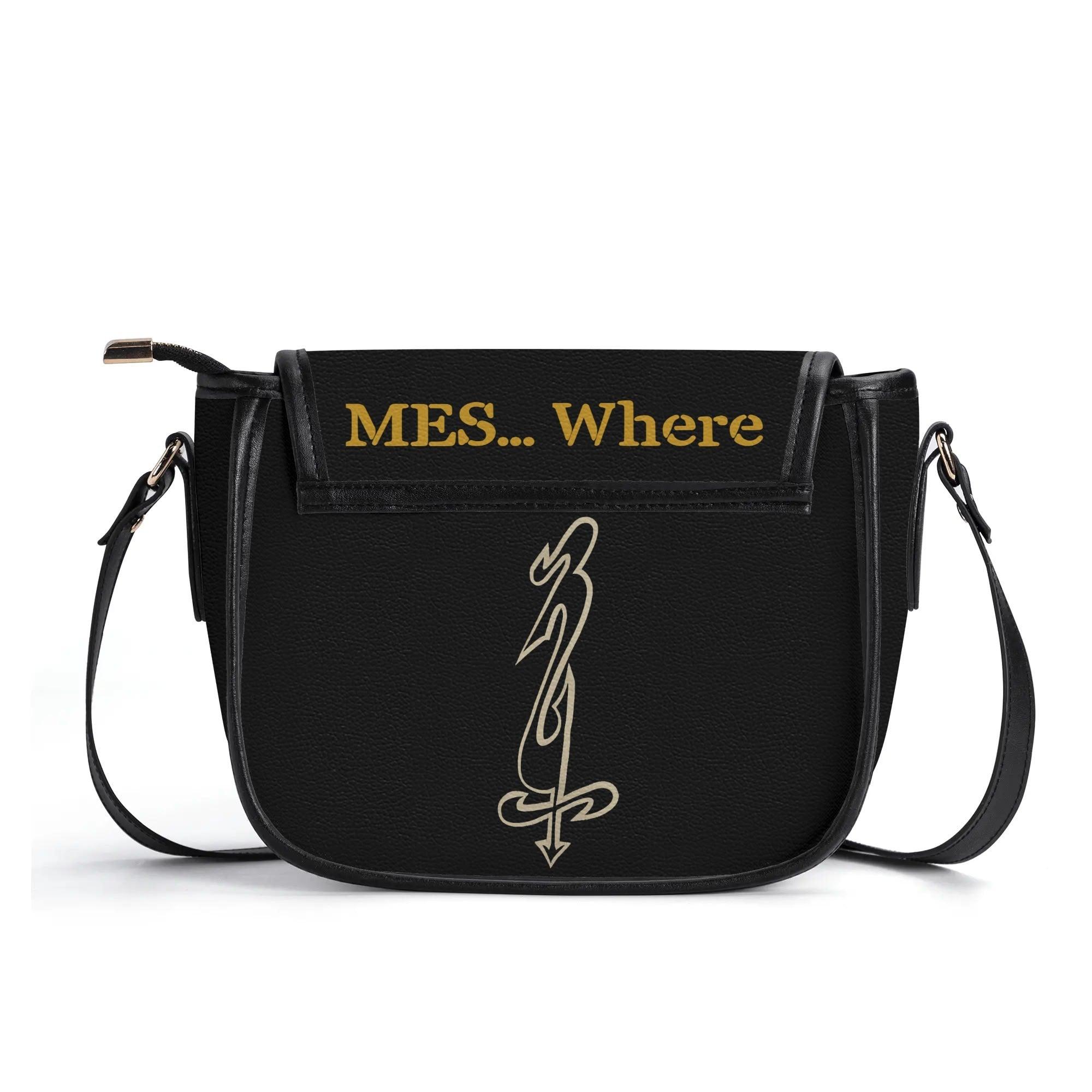 Women's Leather Saddle Bag - MES...Where