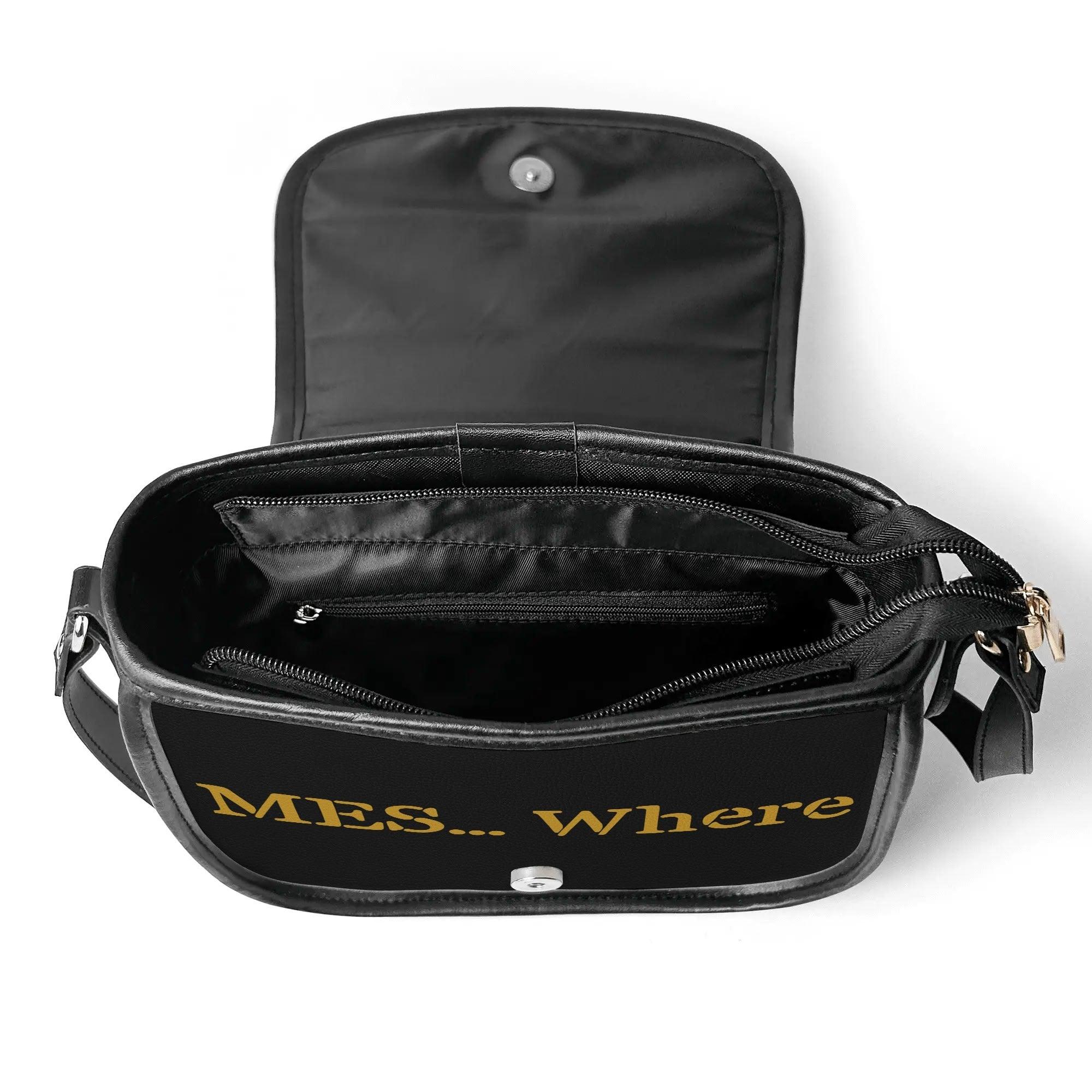 Women's Leather Saddle Bag - MES...Where