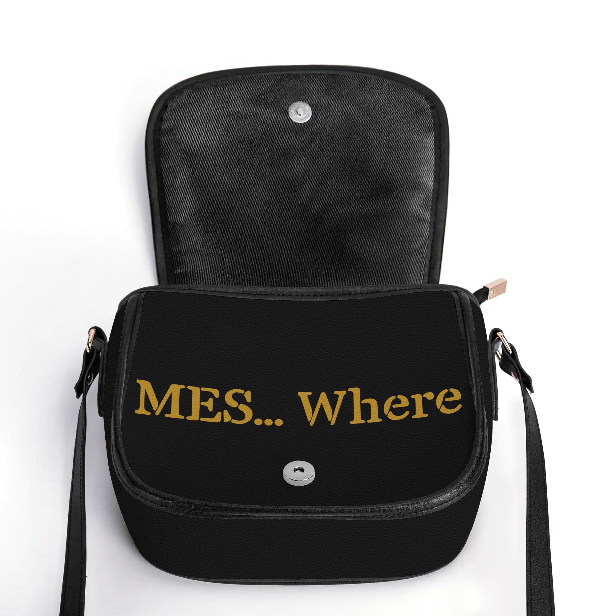 Women's Leather Saddle Bag - MES...Where