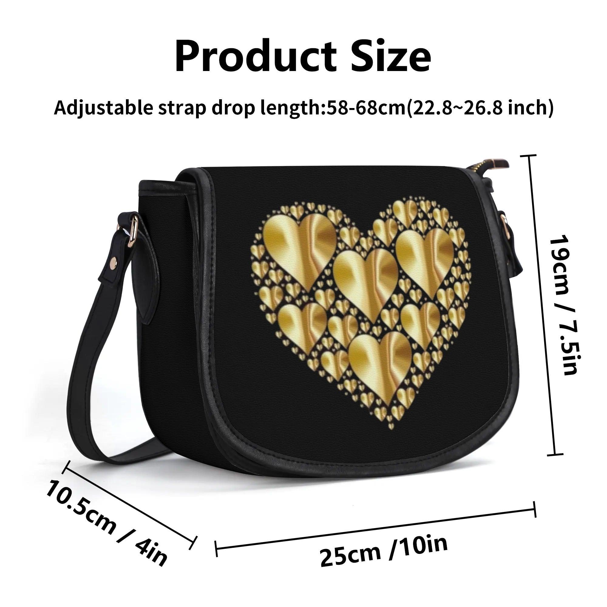 Women's Leather Saddle Bag - MES...Where