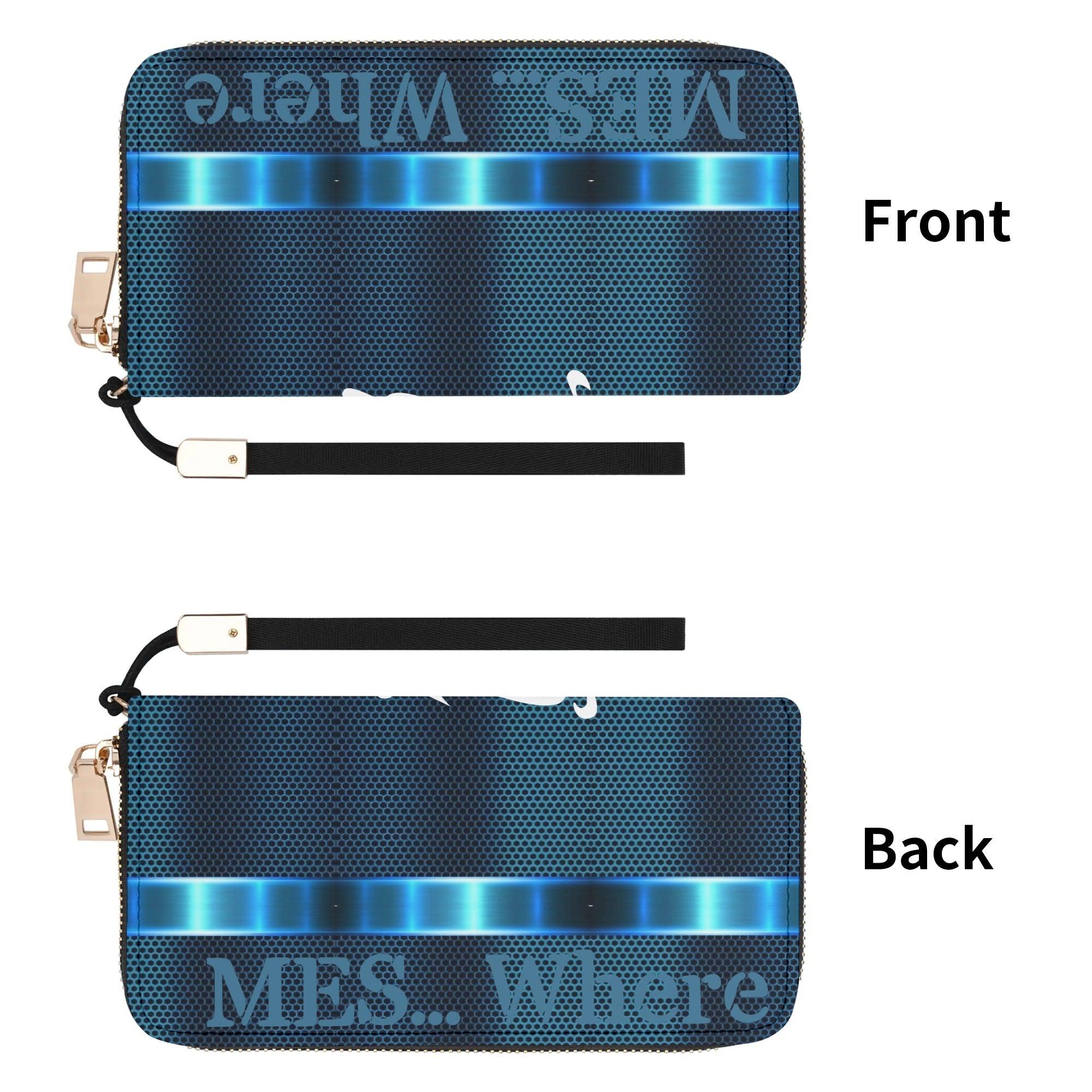 Clutch Leather Zipper Wallet - MES...Where