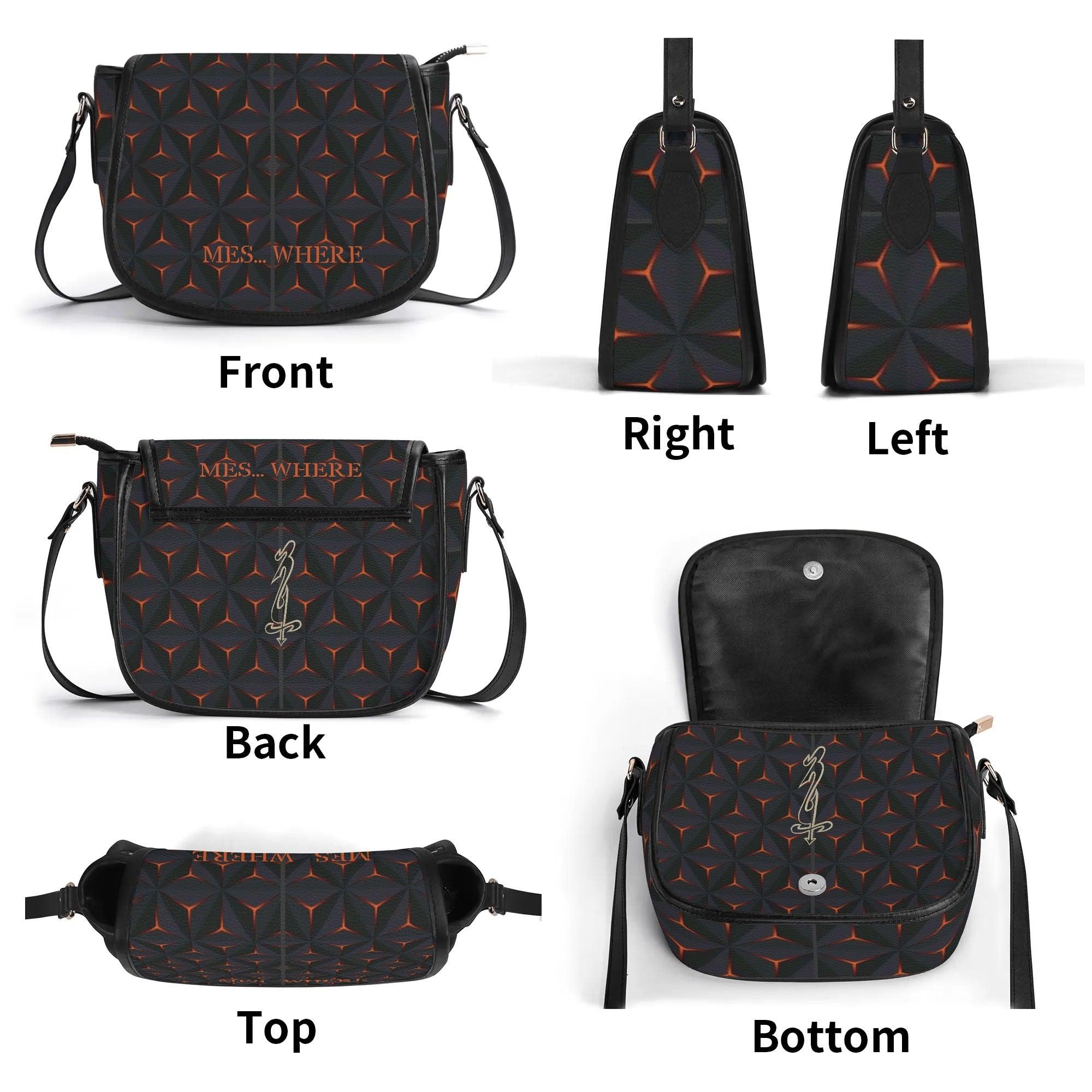 Women's Leather Saddle Bag - MES...Where