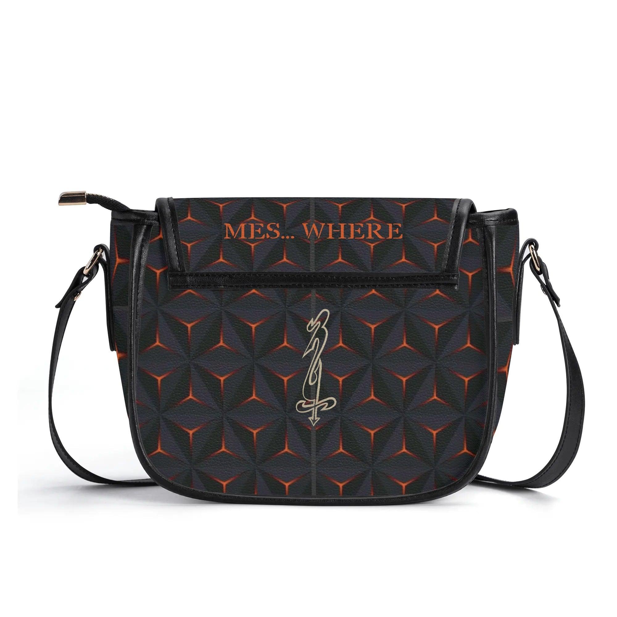 Women's Leather Saddle Bag - MES...Where