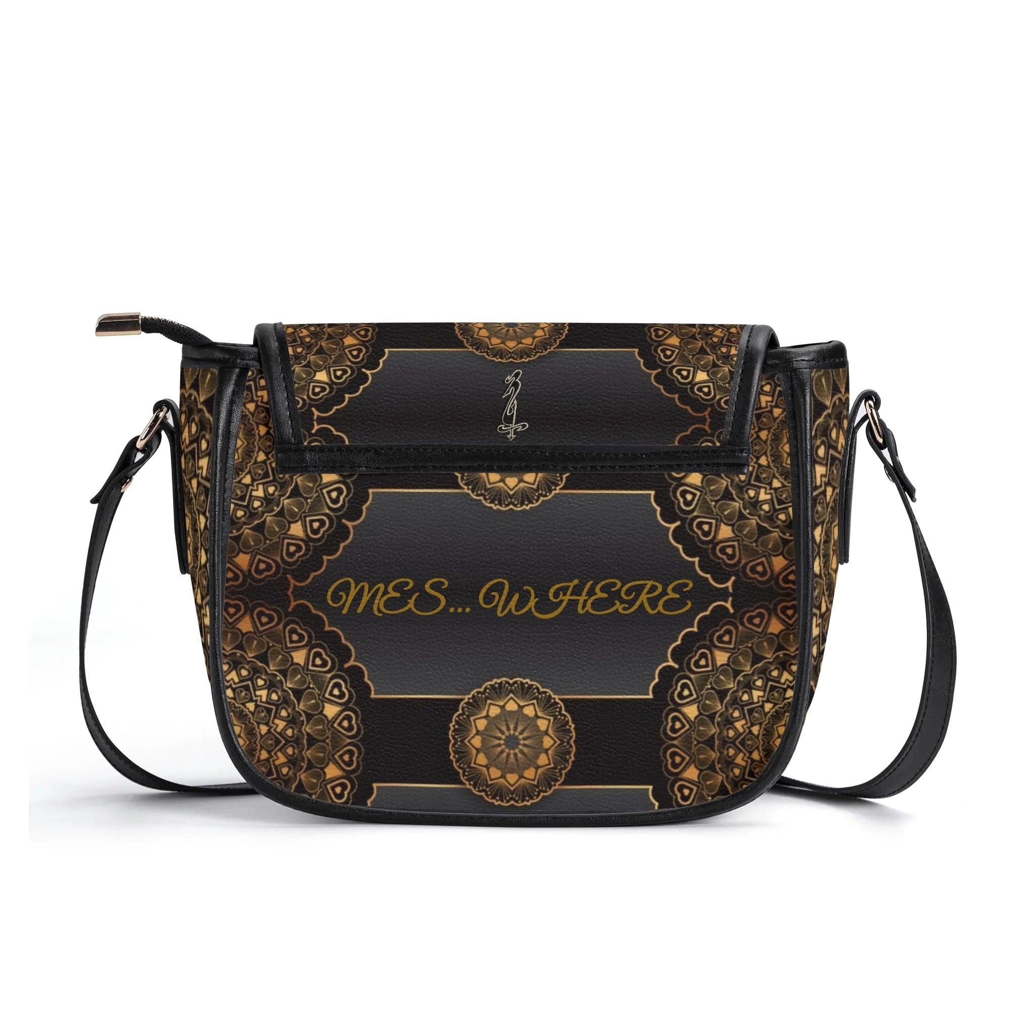 Women's Leather Saddle Bag - MES...Where