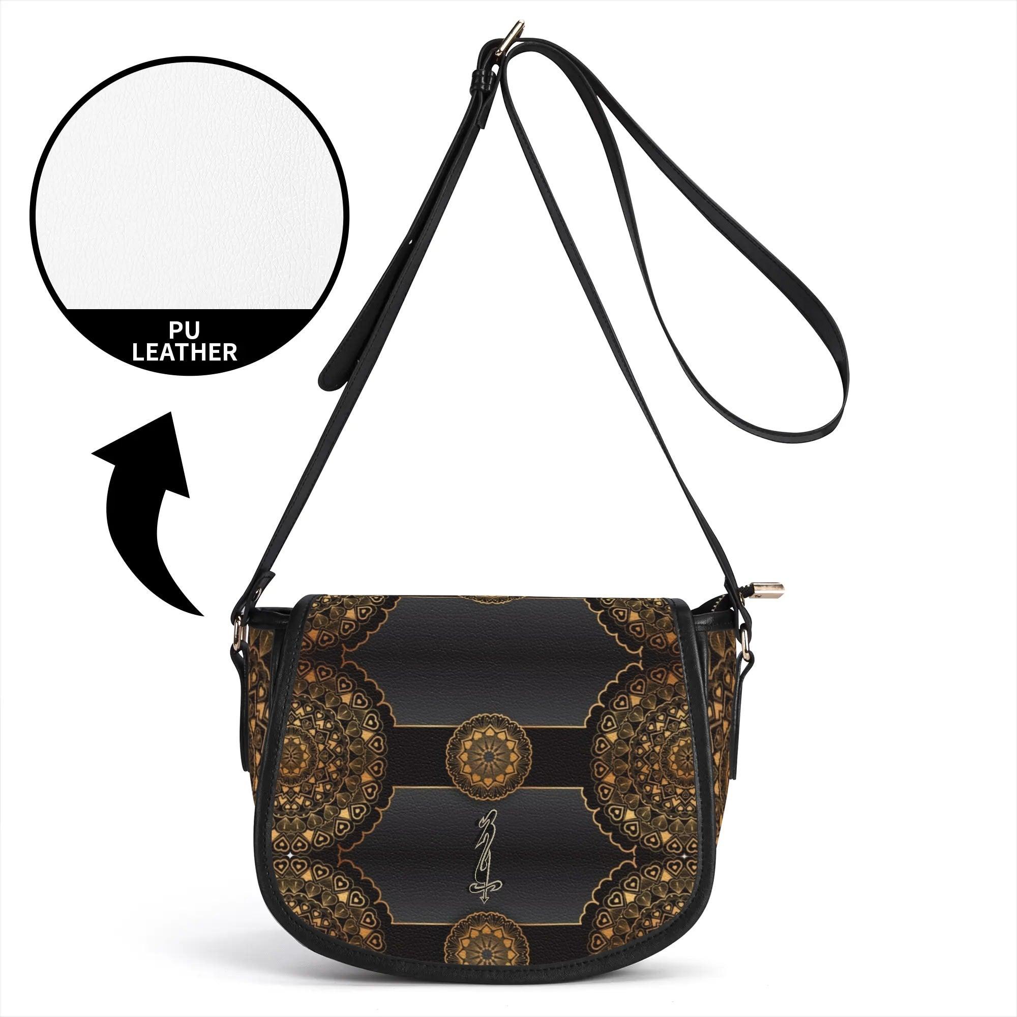 Women's Leather Saddle Bag - MES...Where