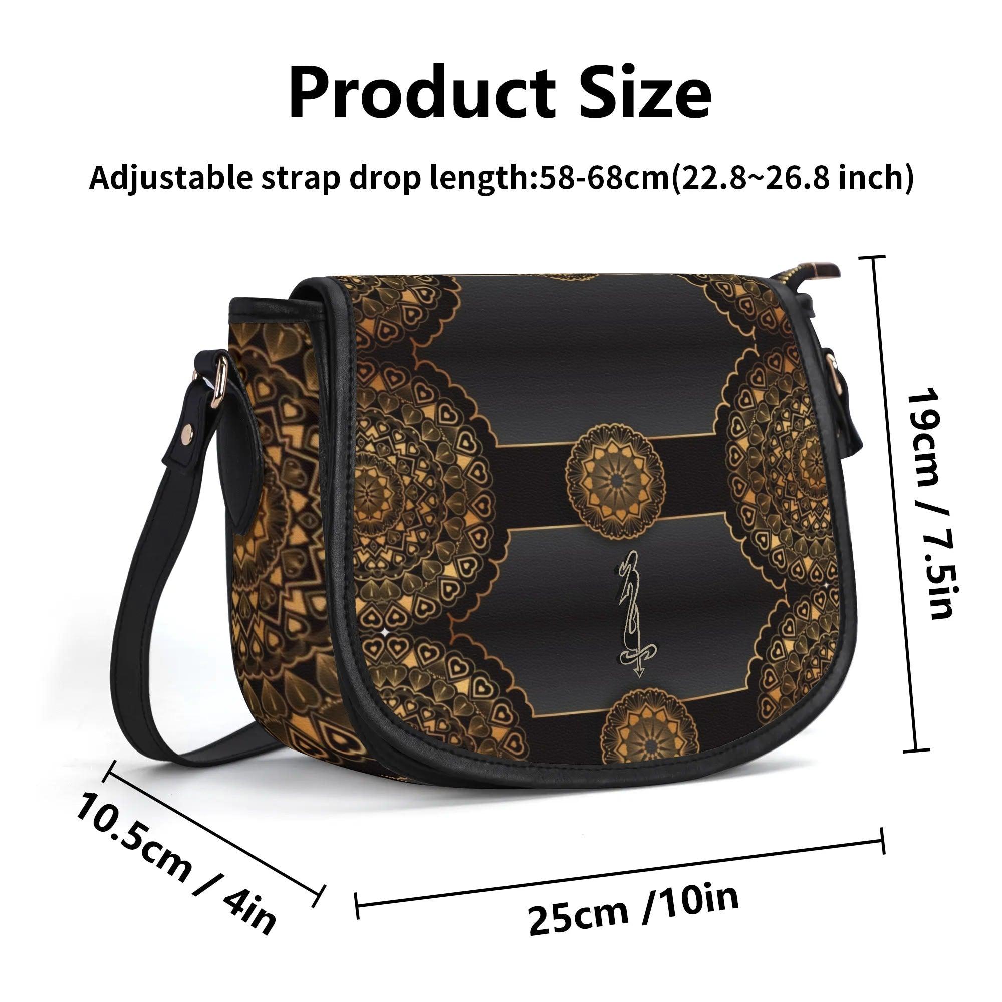 Women's Leather Saddle Bag - MES...Where