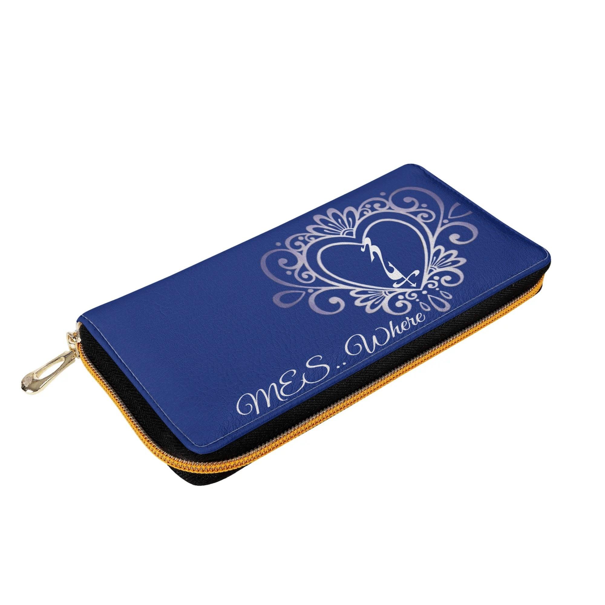 Clutch Leather Zipper Wallet - MES...Where