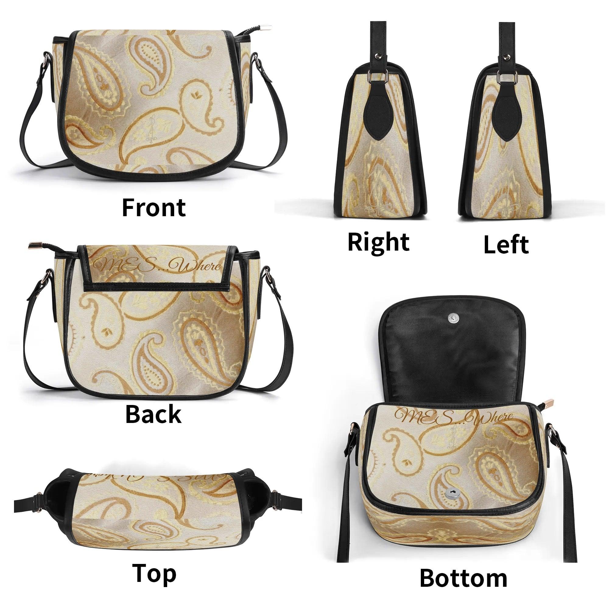 Women's Leather Saddle Bag - MES...Where