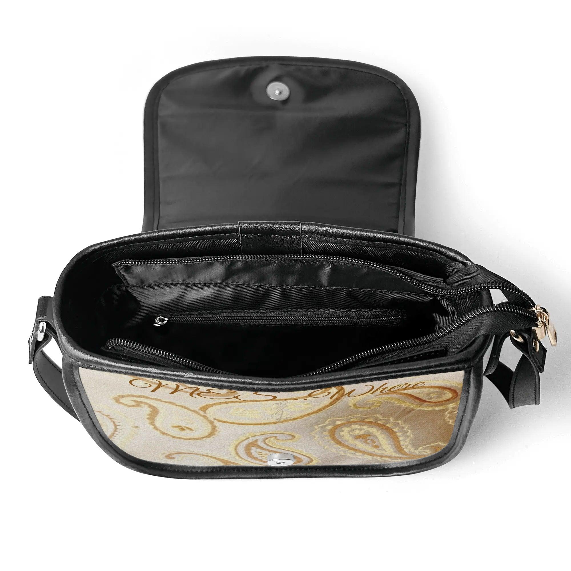 Women's Leather Saddle Bag - MES...Where