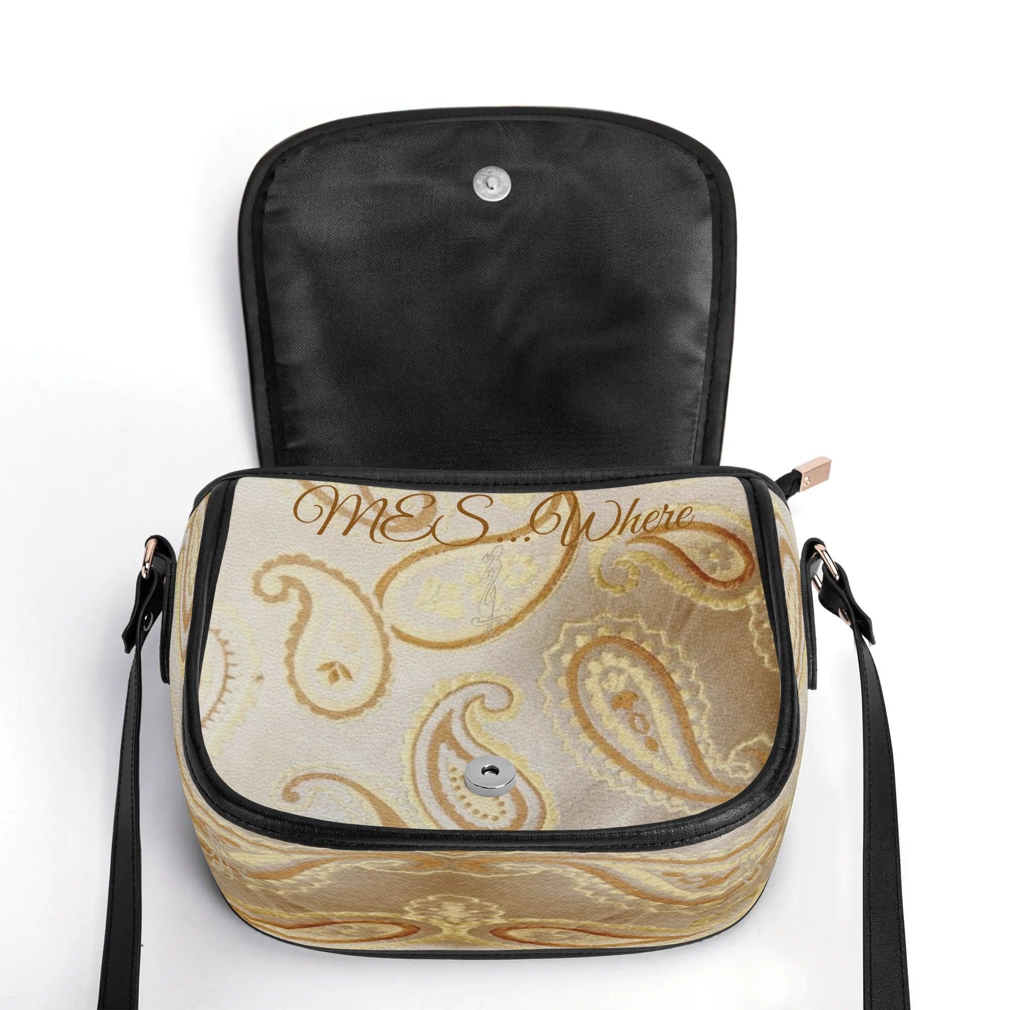 Women's Leather Saddle Bag - MES...Where