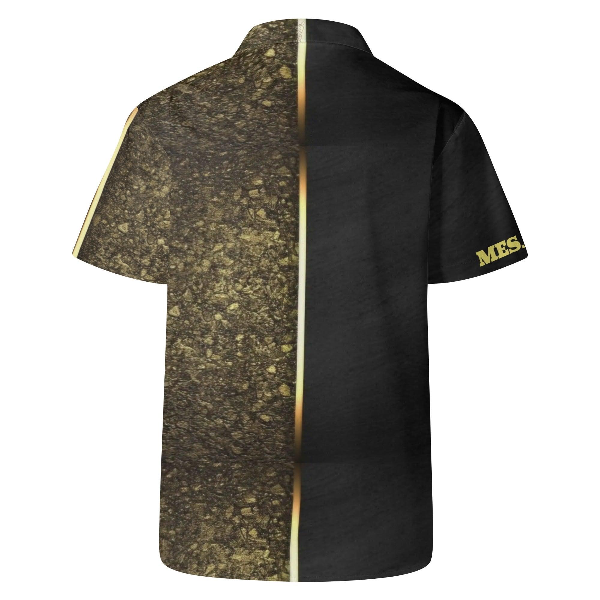 Men's All Over Print Casual Short Sleeve Shirt - MES...Where