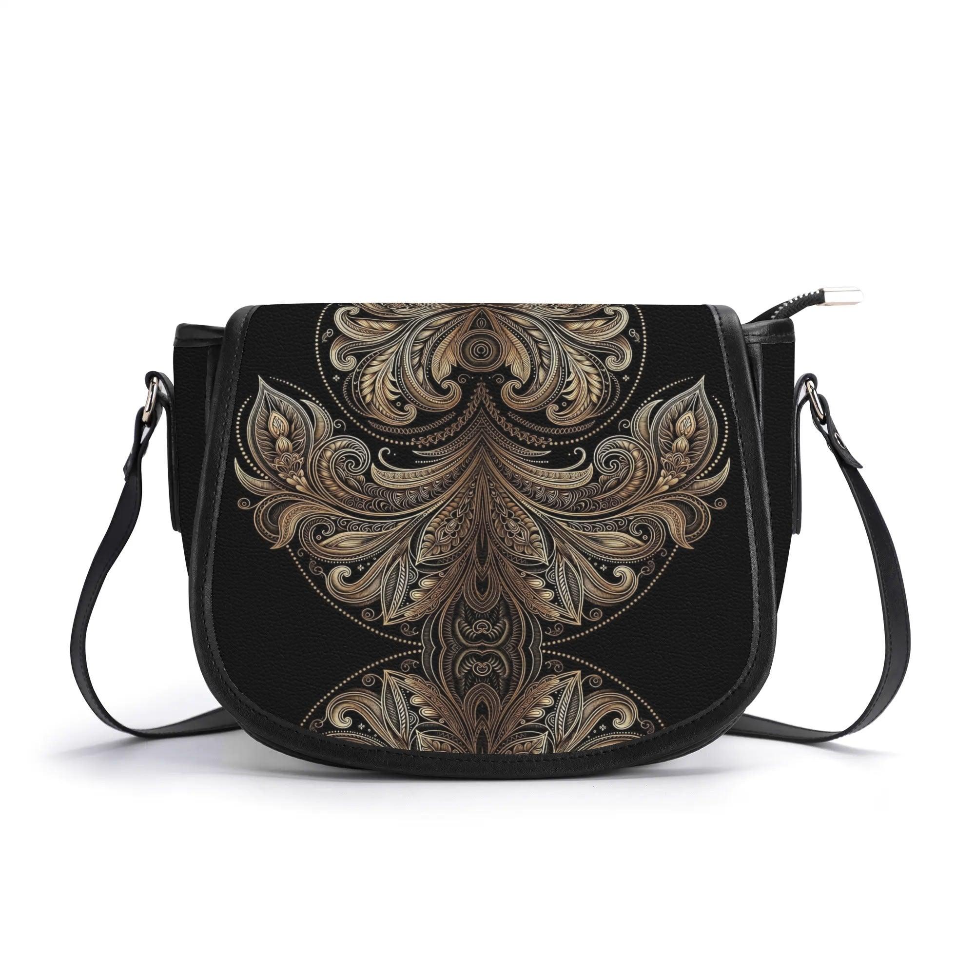 Women's Leather Saddle Bag - MES...Where