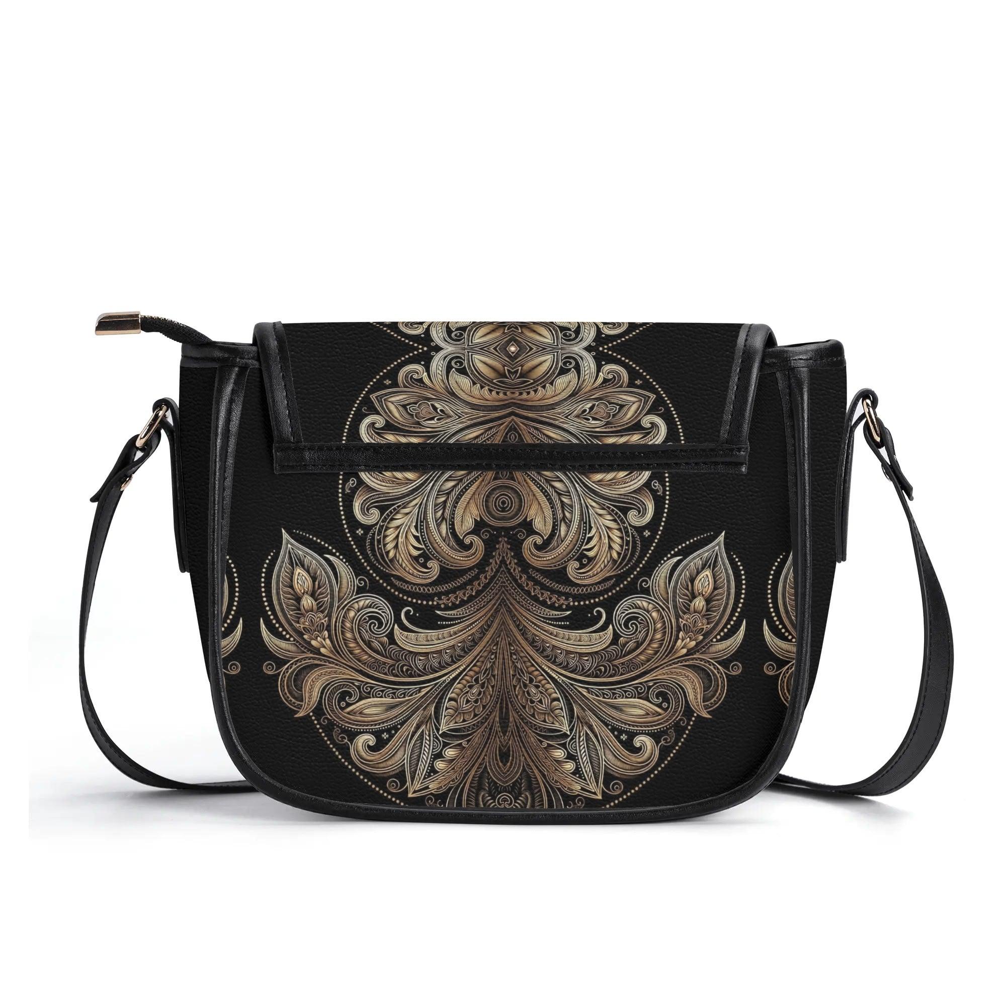 Women's Leather Saddle Bag - MES...Where