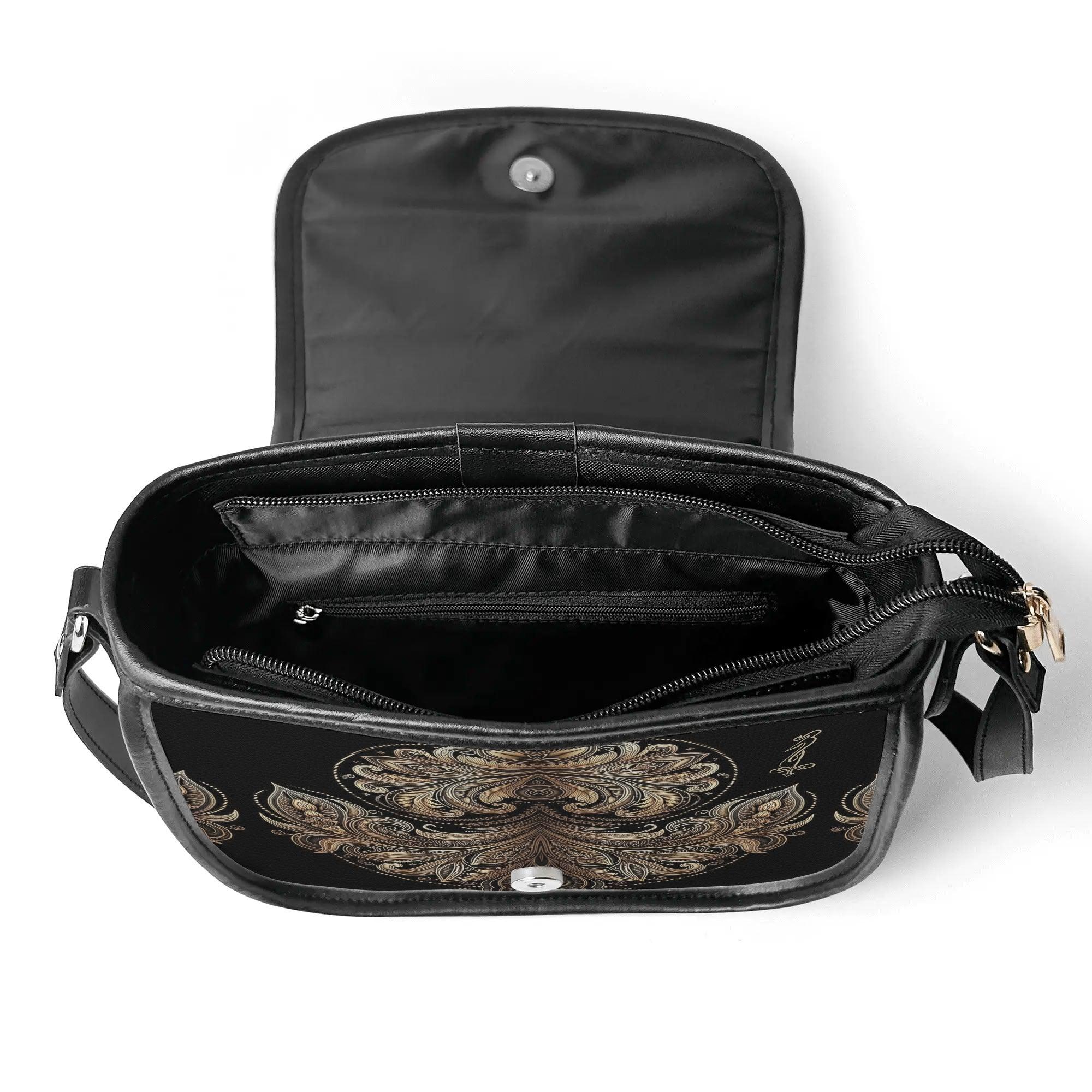 Women's Leather Saddle Bag - MES...Where