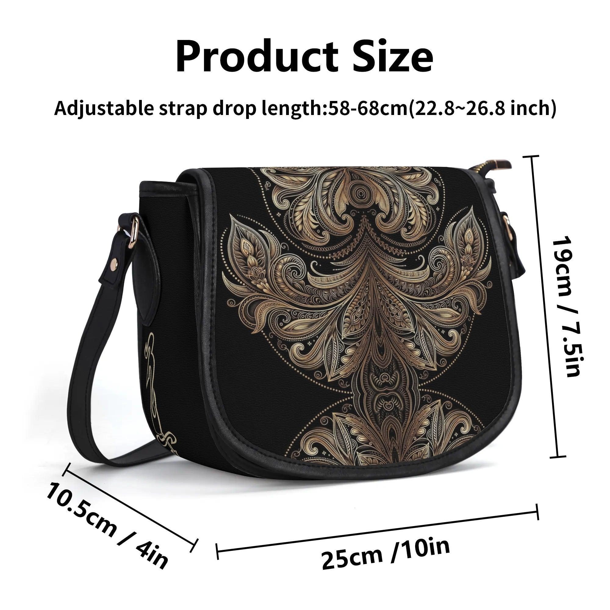 Women's Leather Saddle Bag - MES...Where