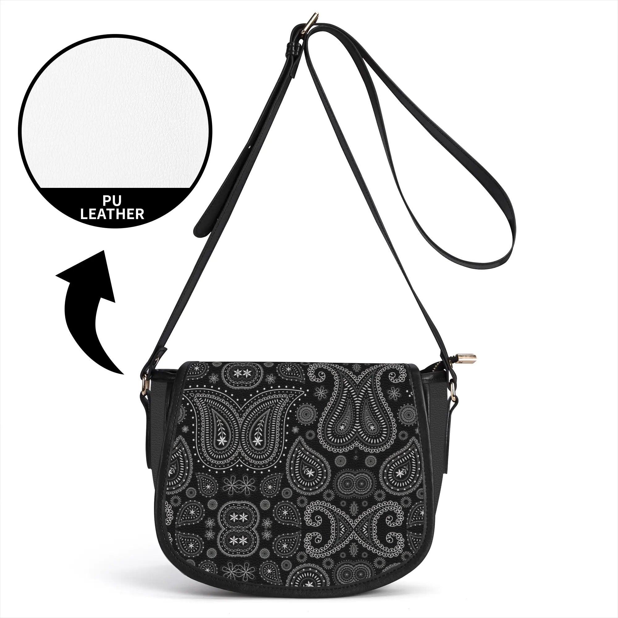 Women's Leather Saddle Bag - MES...Where