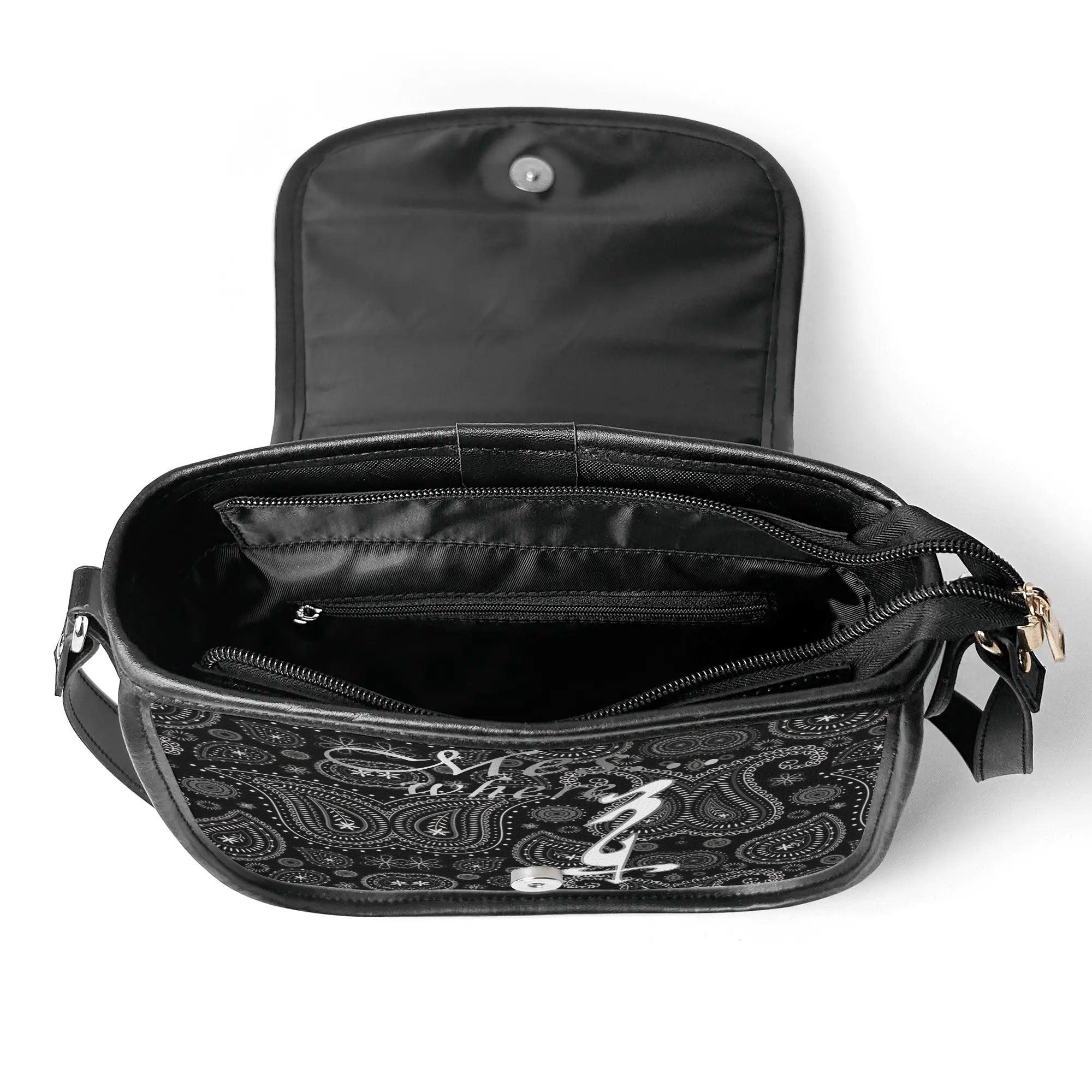 Women's Leather Saddle Bag - MES...Where