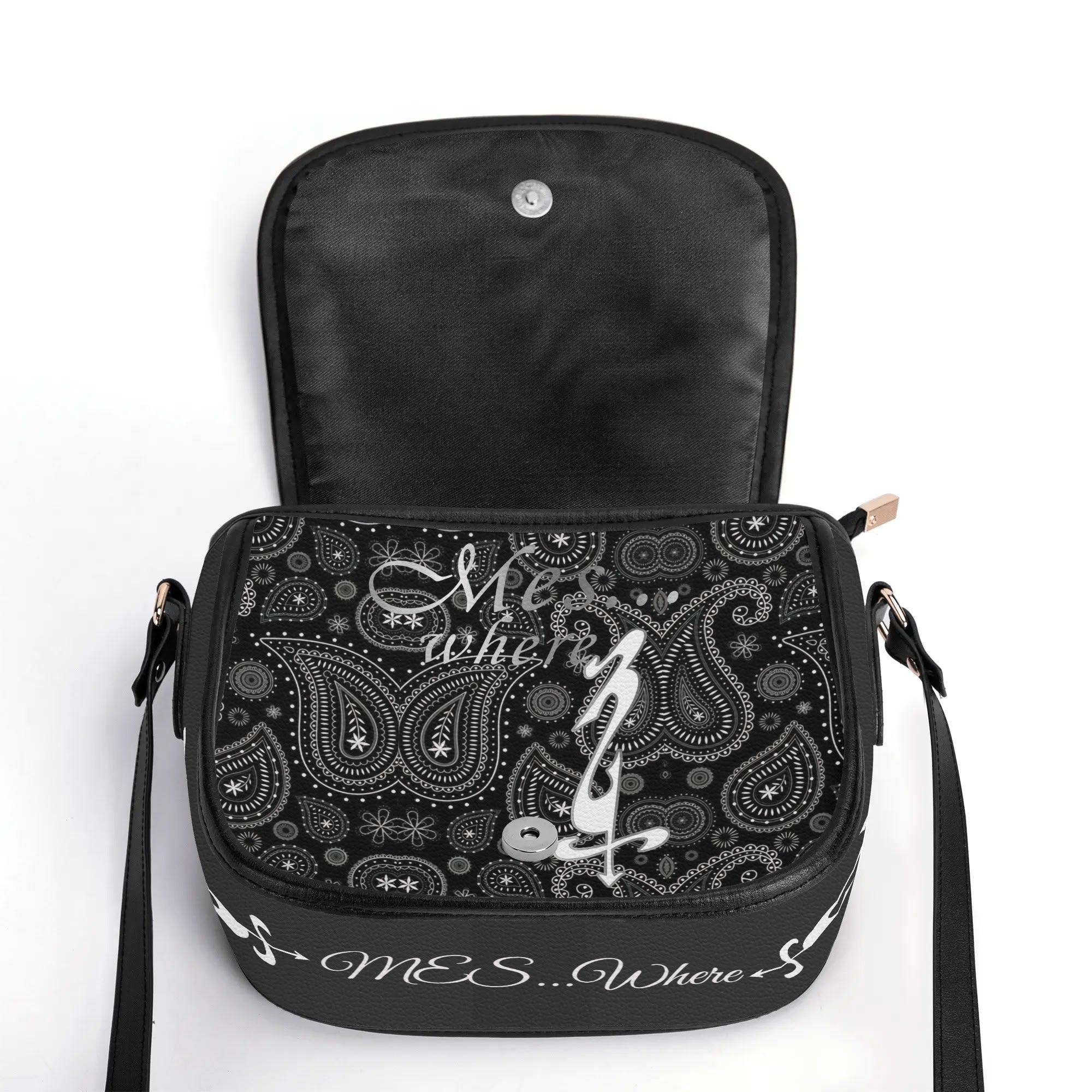 Women's Leather Saddle Bag - MES...Where