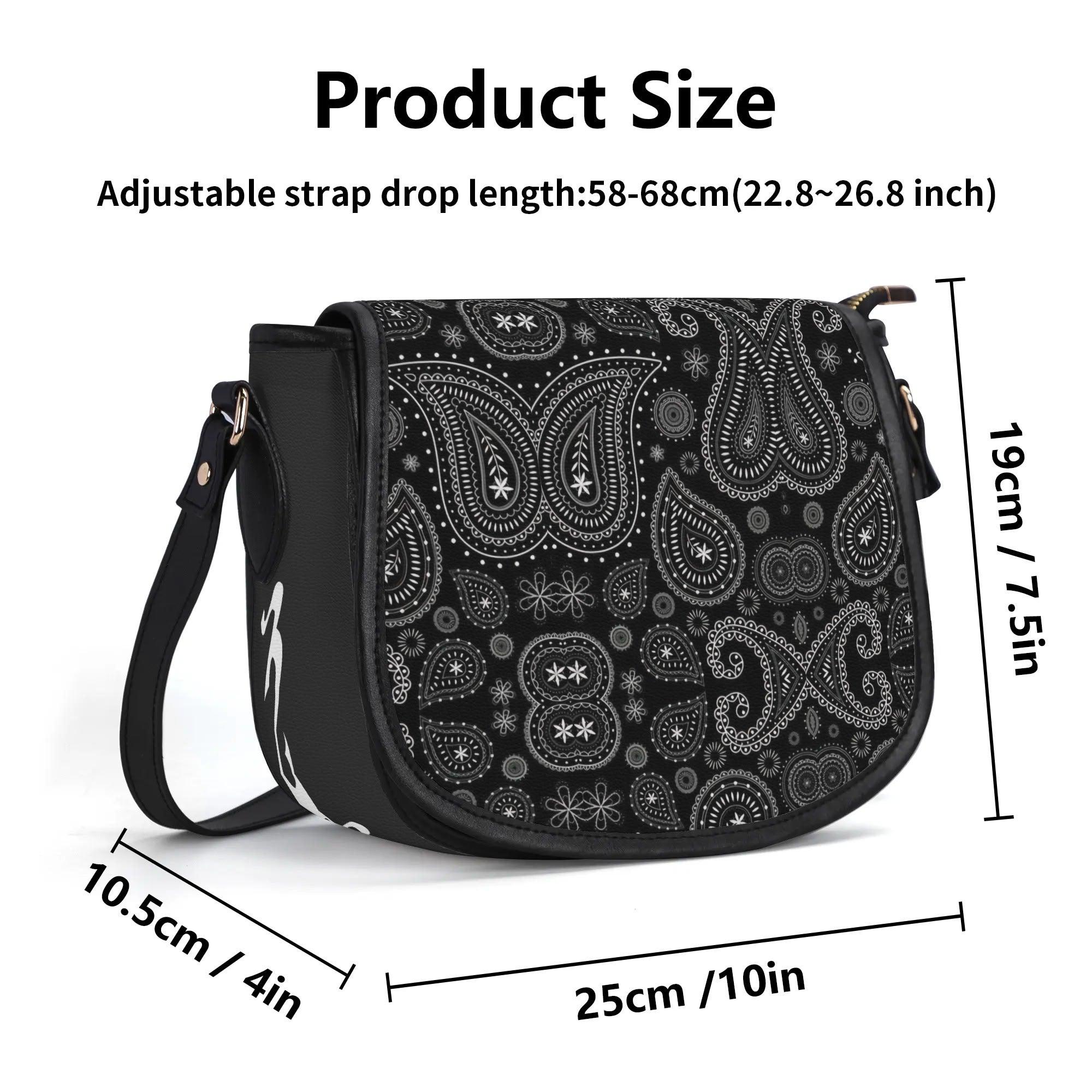 Women's Leather Saddle Bag - MES...Where