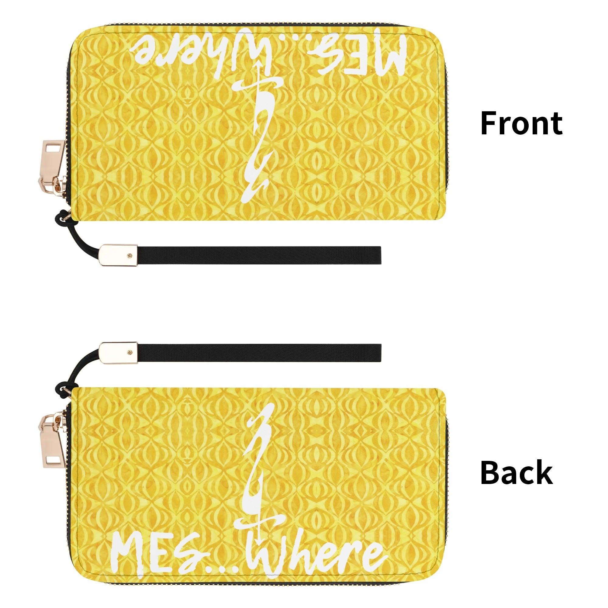 Clutch Leather Zipper Wallet - MES...Where