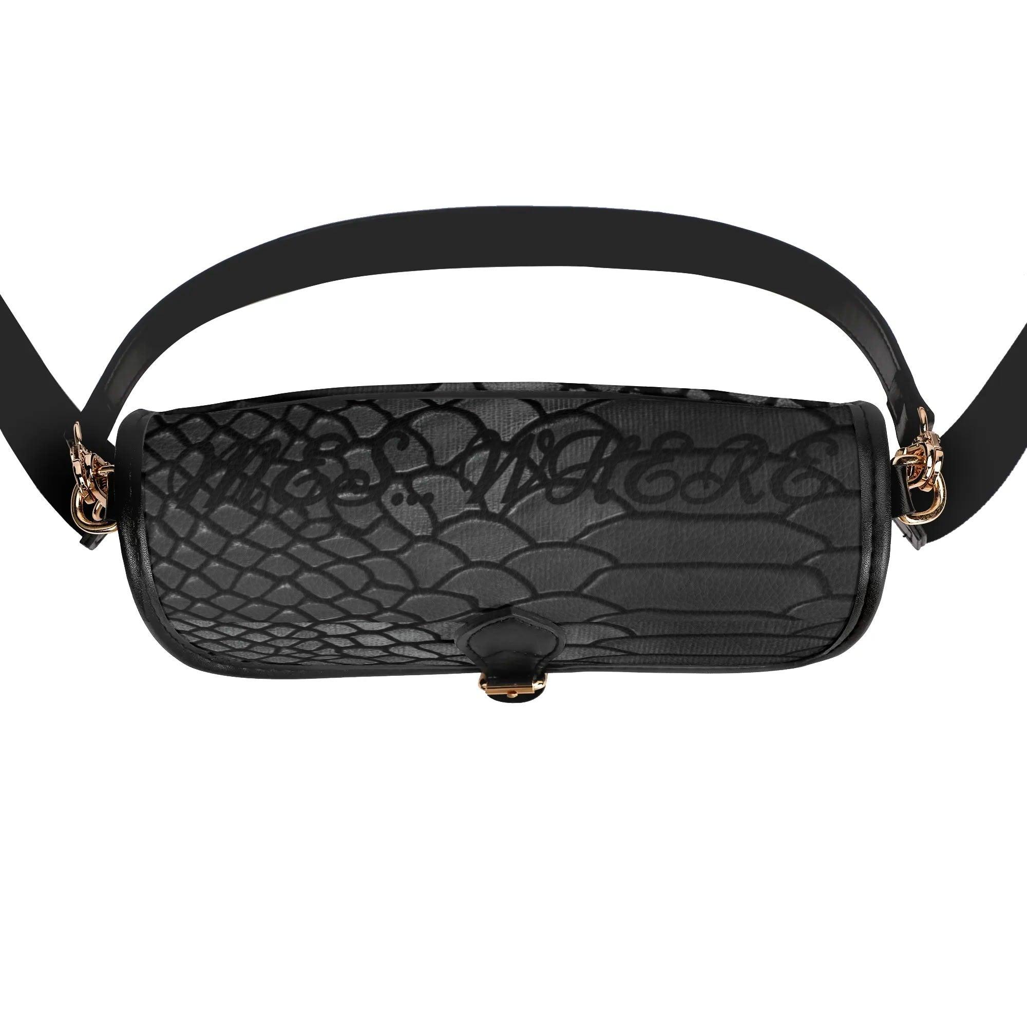 Women's Leather With Chain Crossbody Square Bag - MES...Where