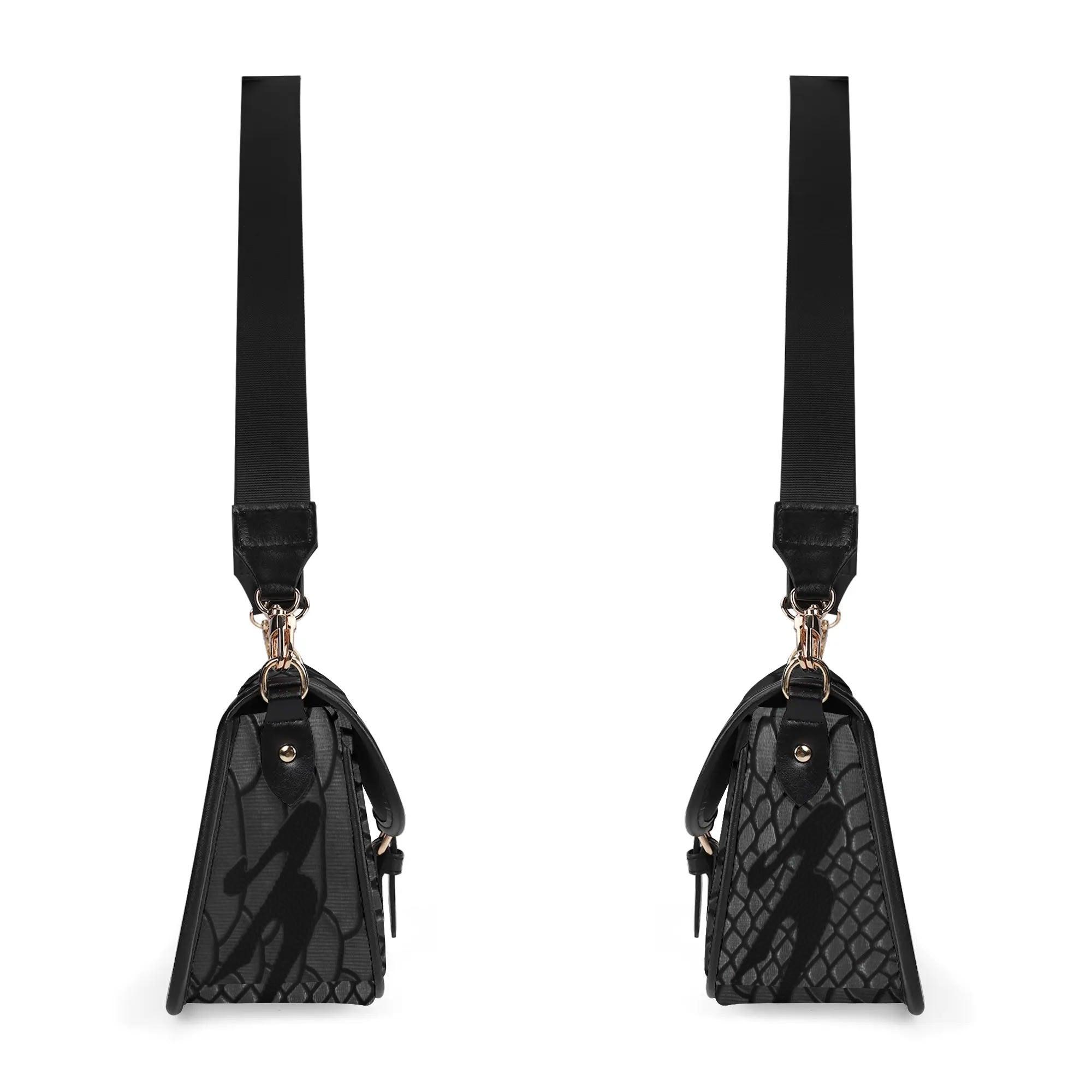 Women's Leather With Chain Crossbody Square Bag - MES...Where