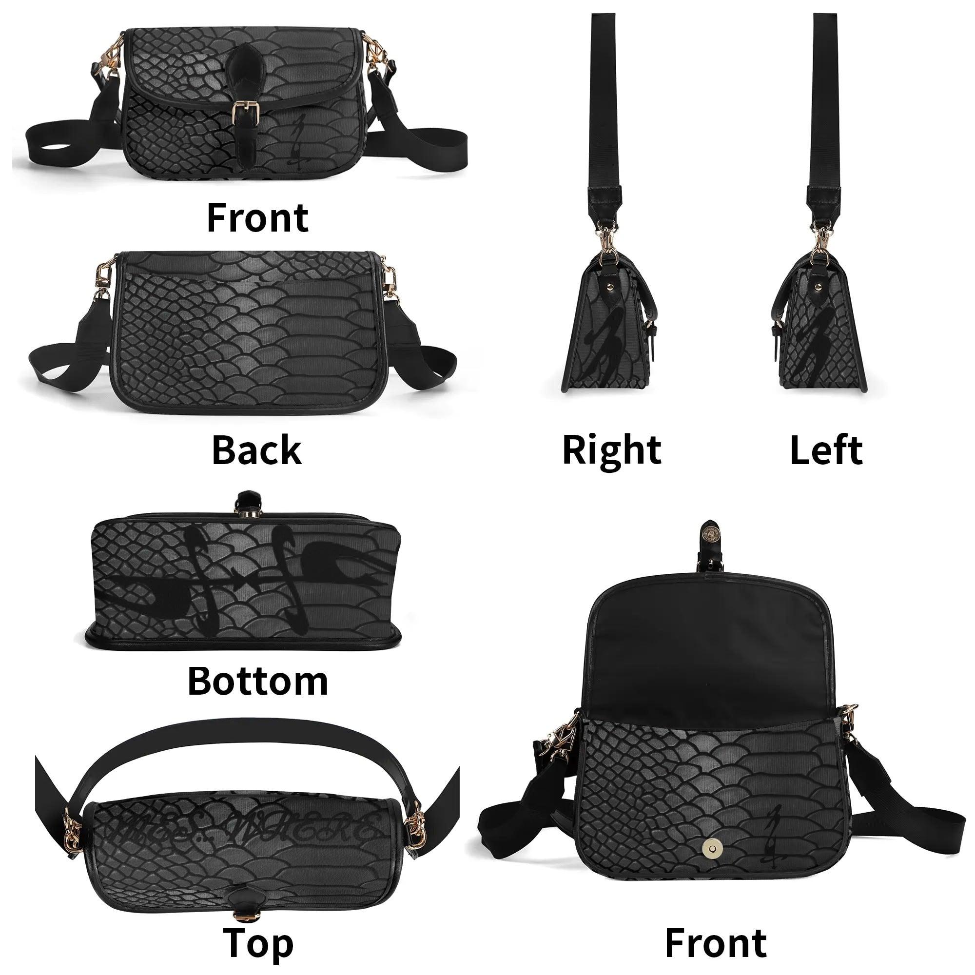Women's Leather With Chain Crossbody Square Bag - MES...Where