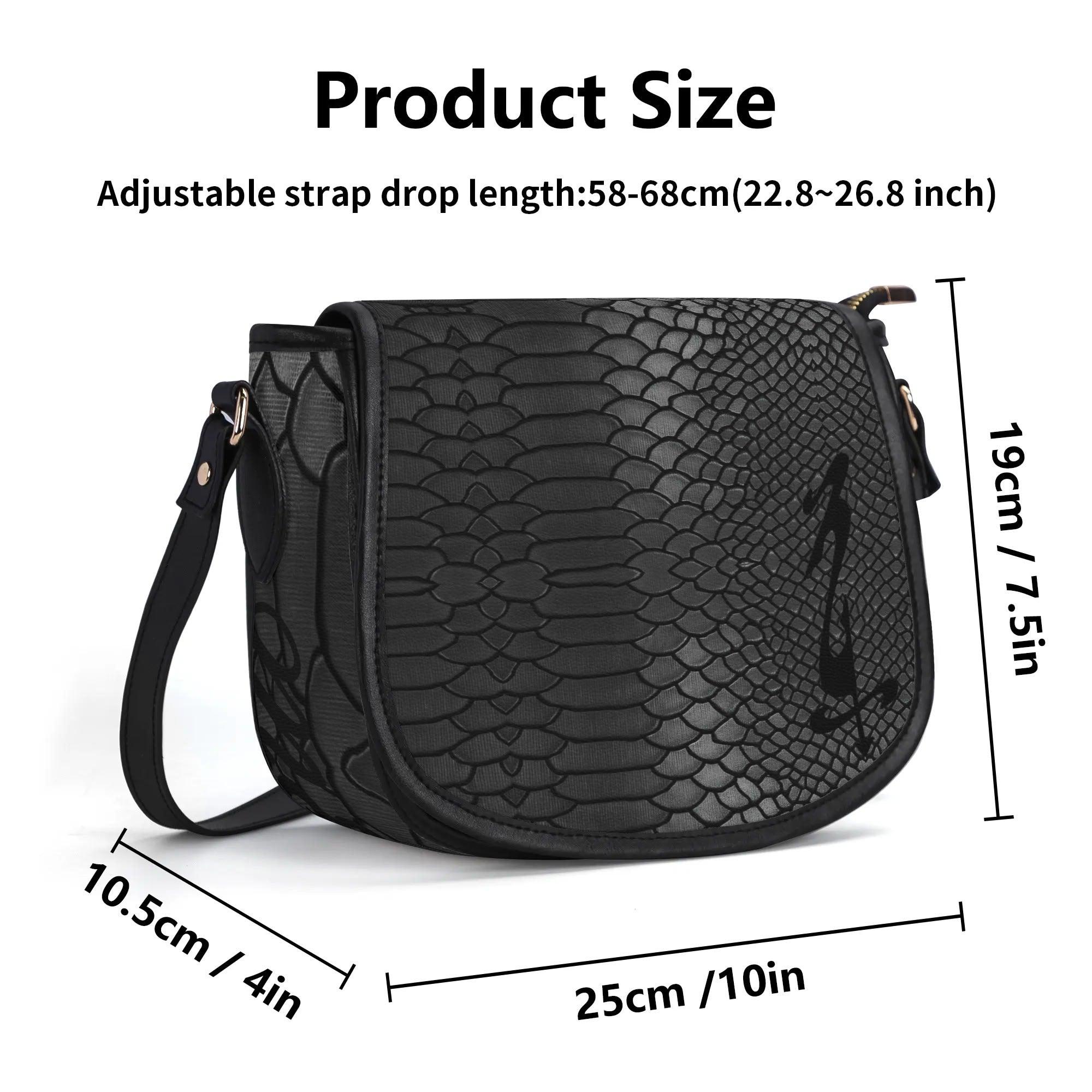 Women's Leather Saddle Bag - MES...Where