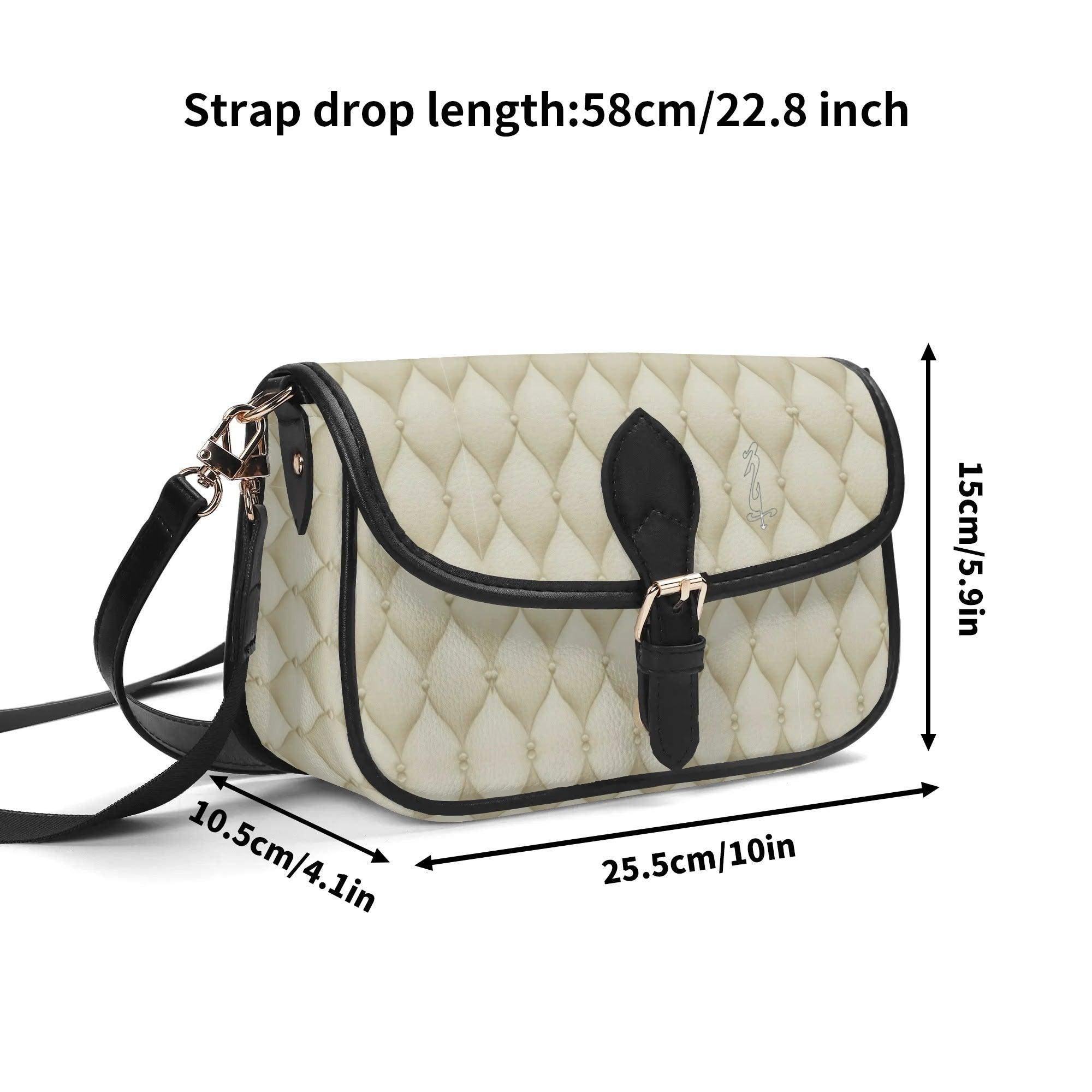 Women's Leather With Chain Crossbody Square Bag - MES...Where