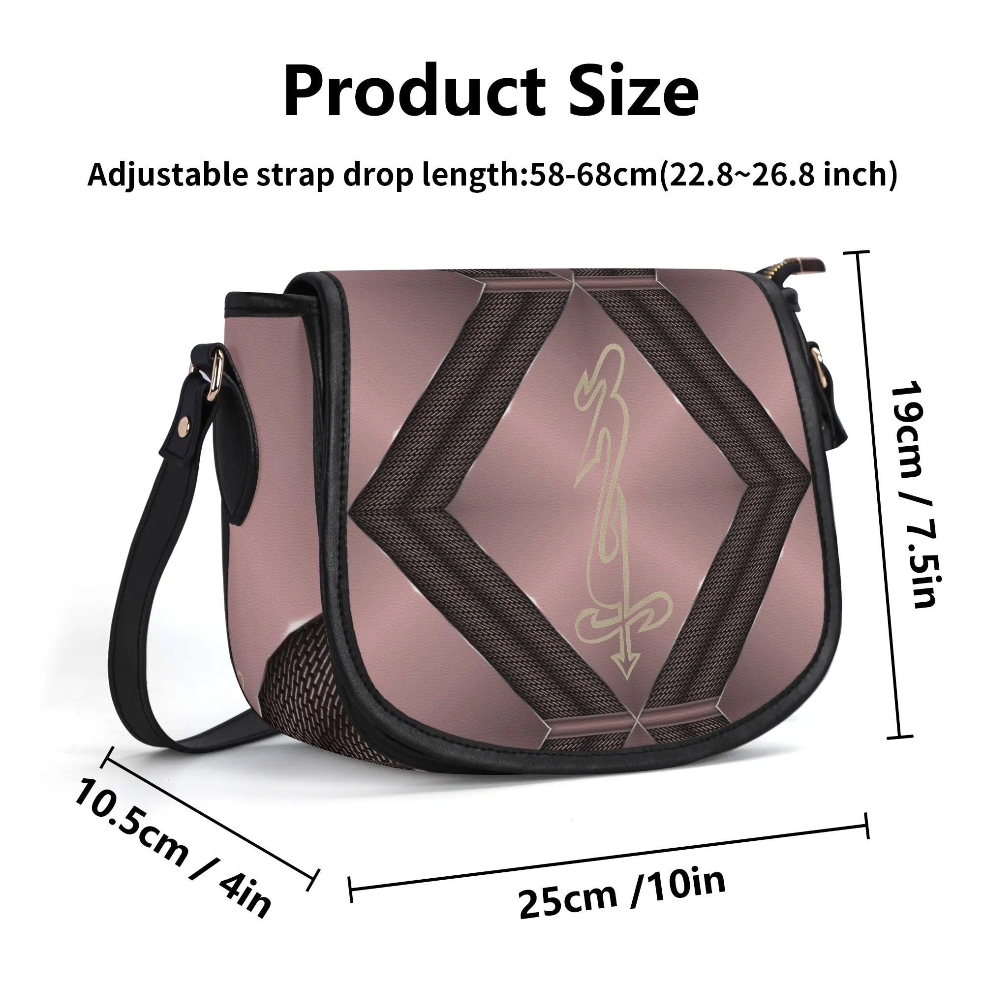 Women's Leather Saddle Bag - MES...Where
