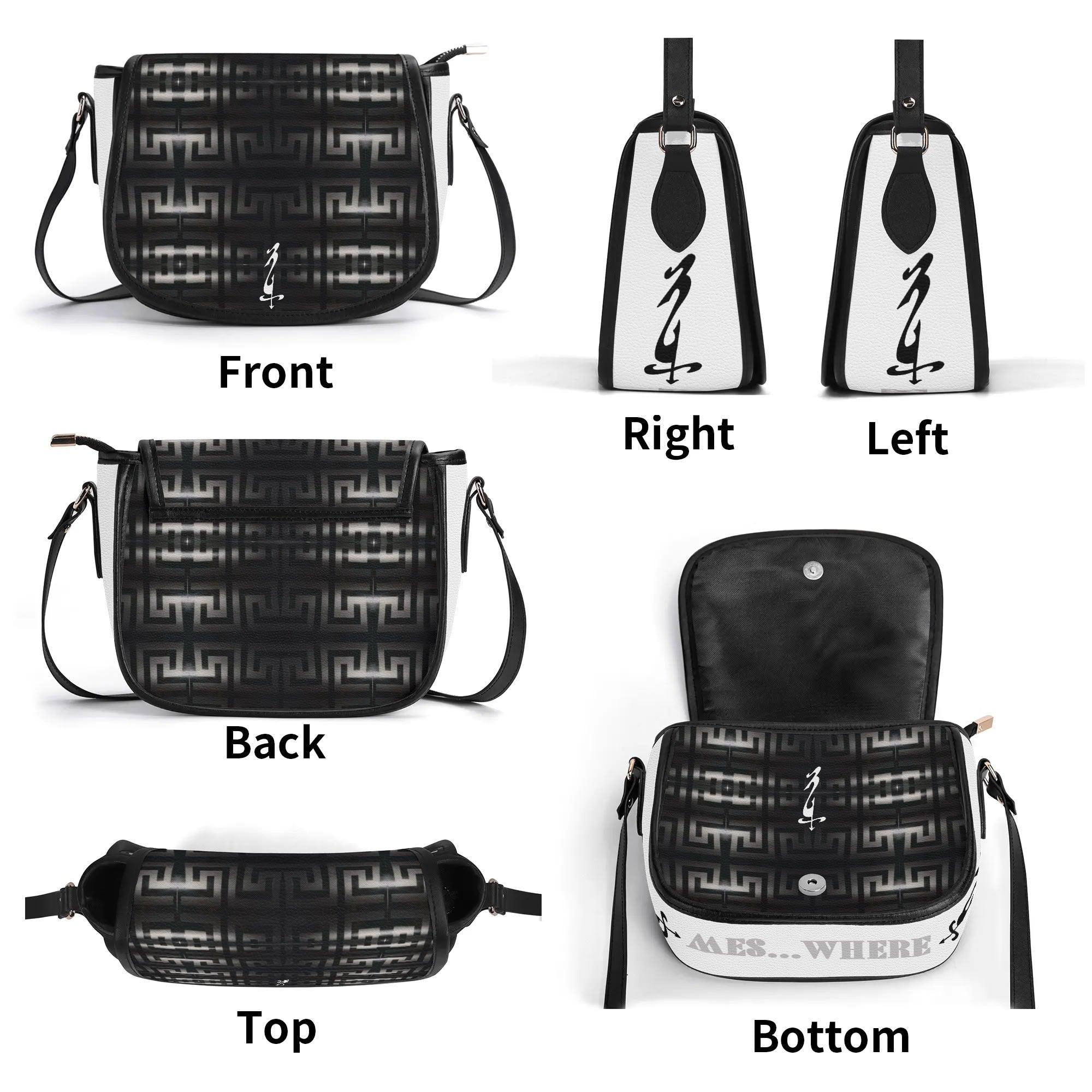 Women's Leather Saddle Bag - MES...Where