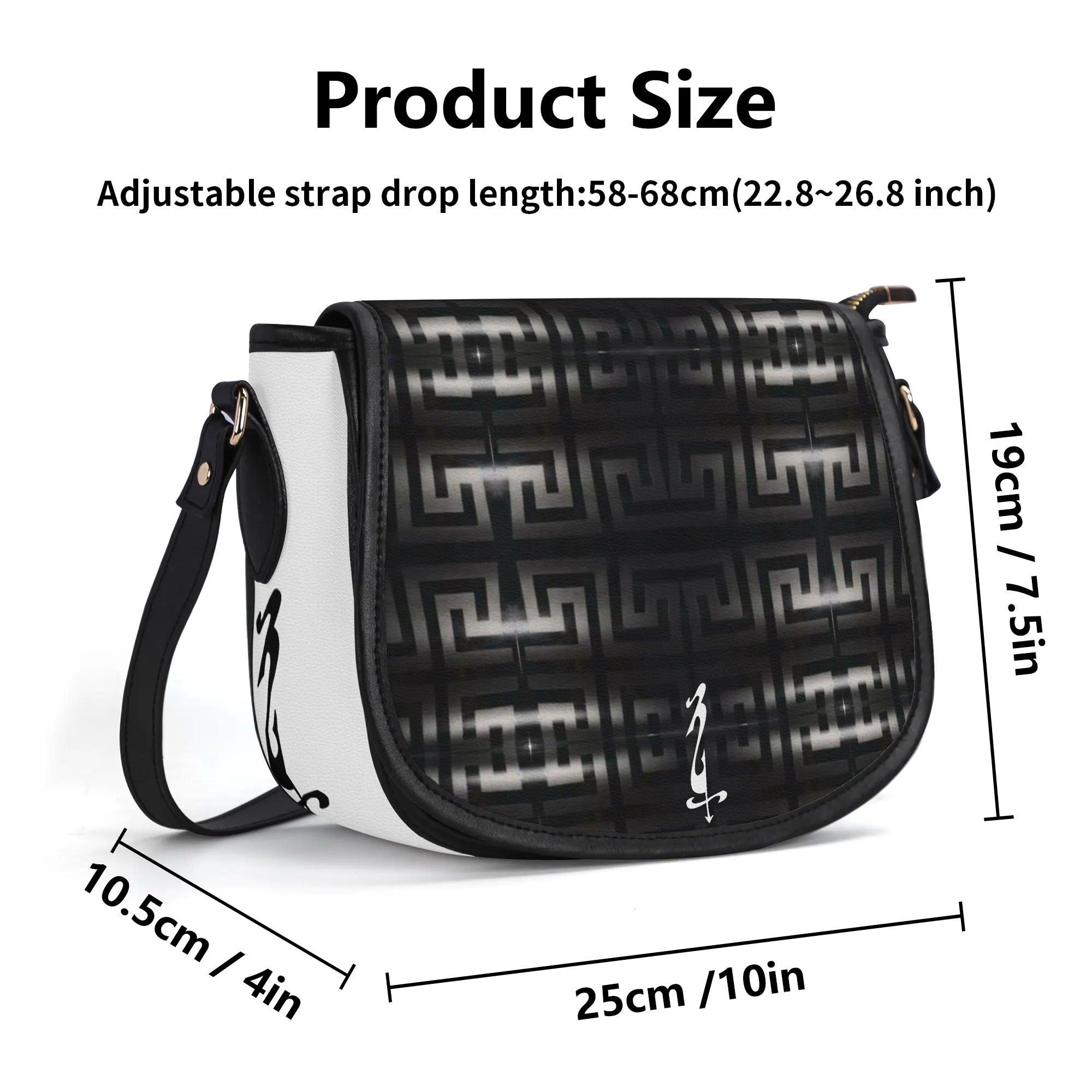 Women's Leather Saddle Bag - MES...Where
