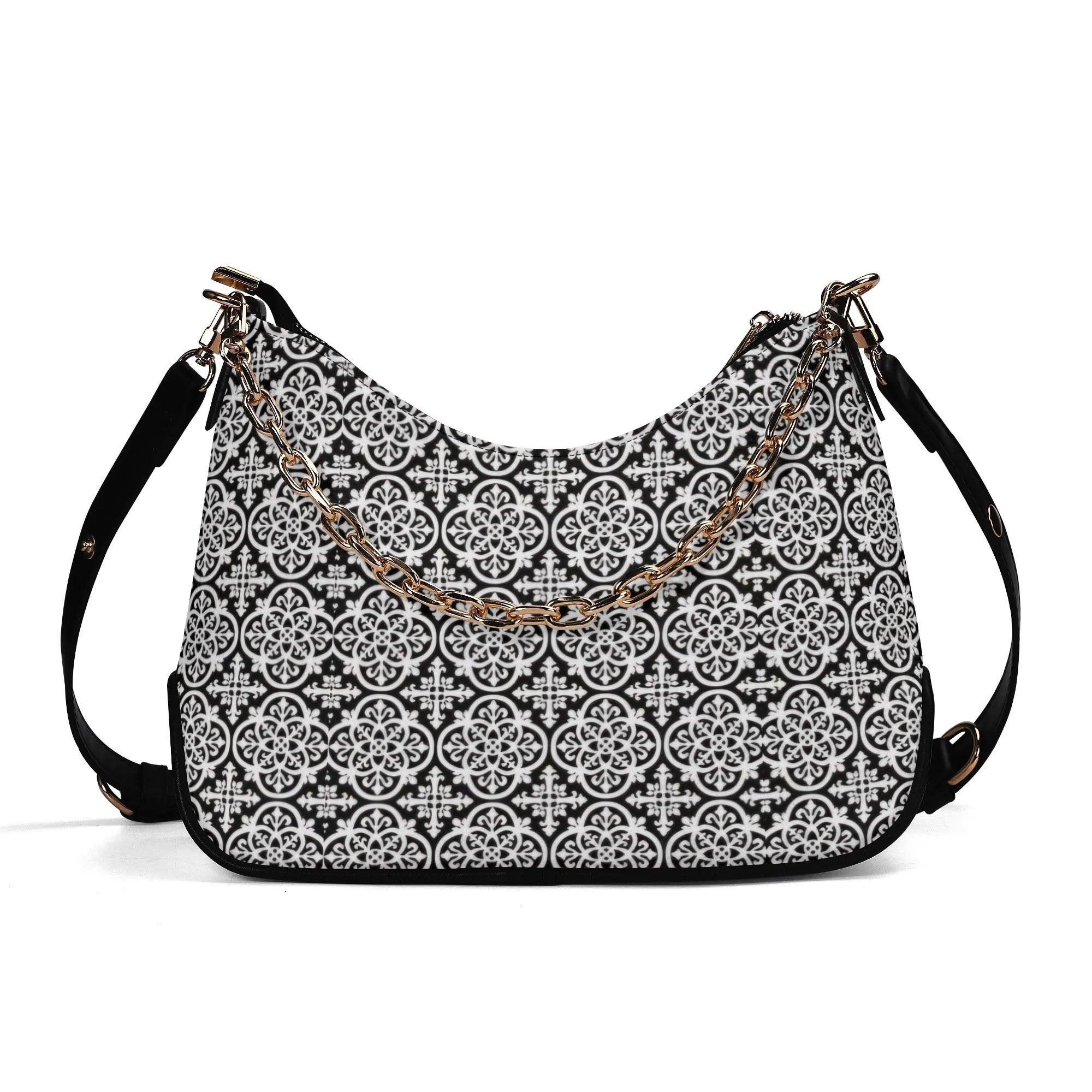 Women's Shoulder Bag With Chain Decoration - MES...Where