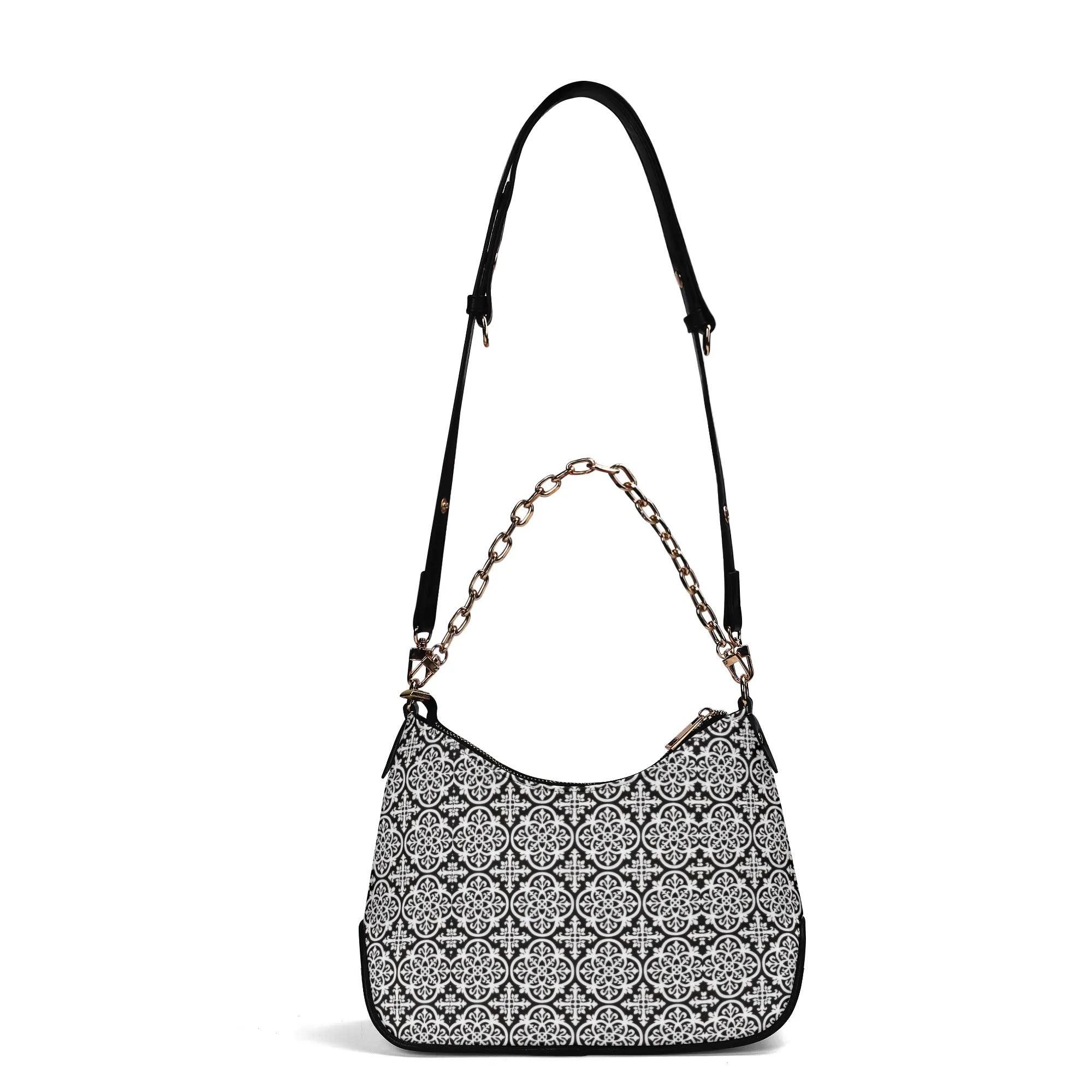 Women's Shoulder Bag With Chain Decoration - MES...Where