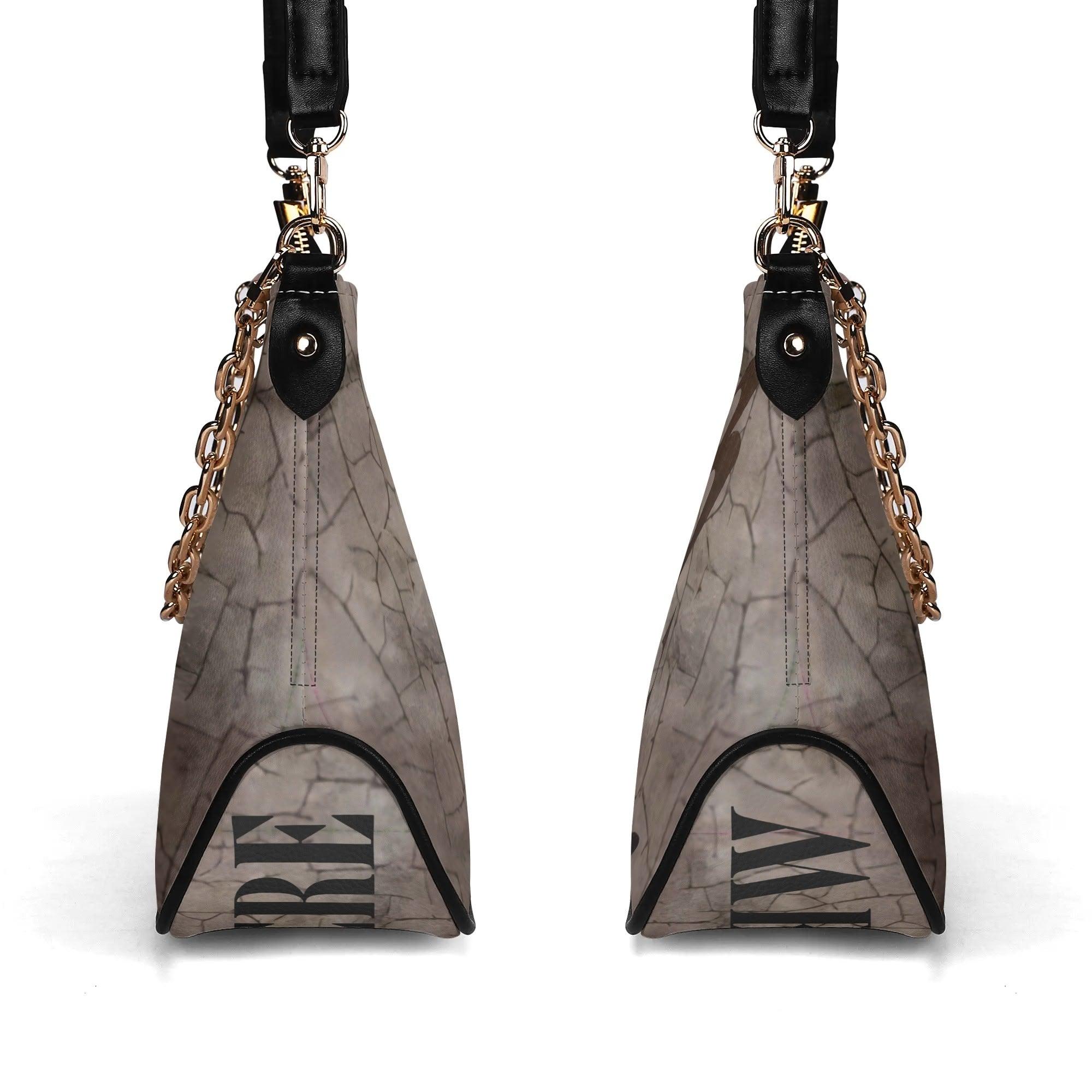 Women's Shoulder Bag With Chain Decoration - MES...Where