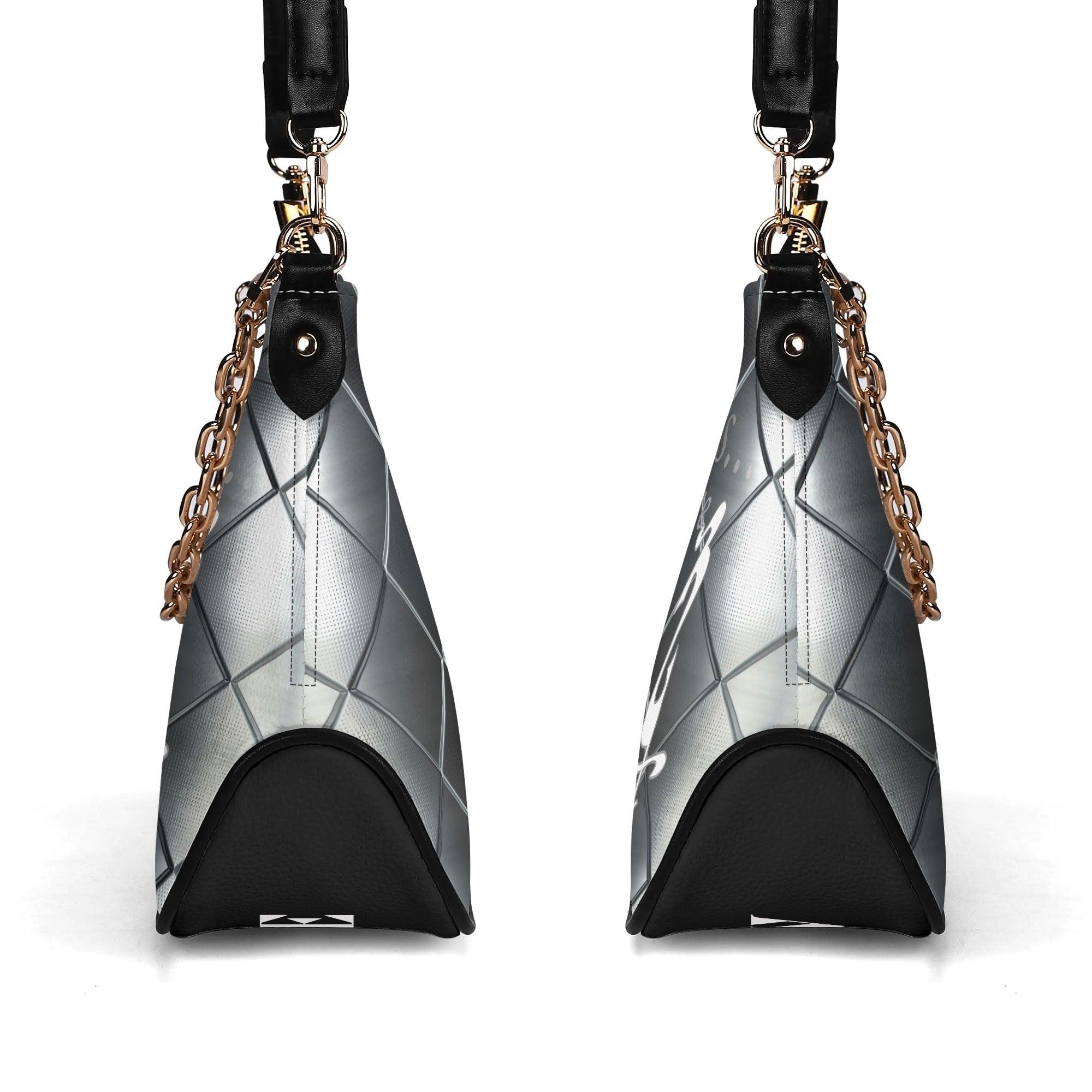Women's Shoulder Bag With Chain Decoration - MES...Where