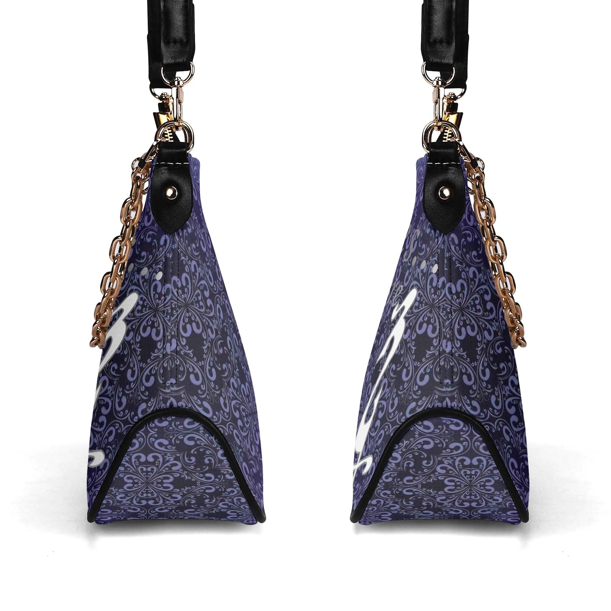 Women's Shoulder Bag With Chain Decoration - MES...Where