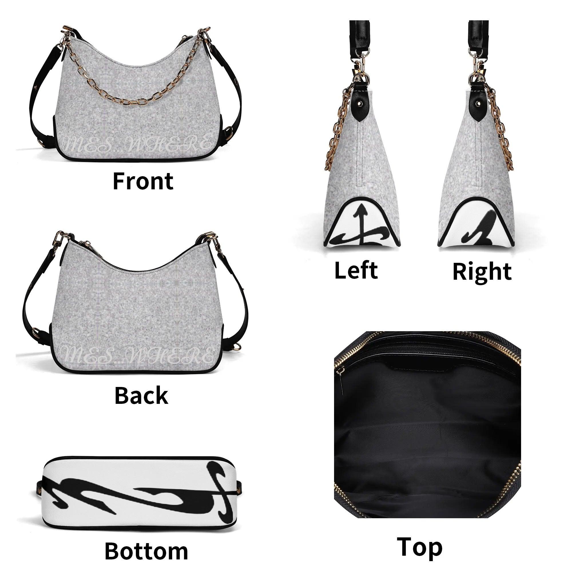 Women's Shoulder Bag With Chain Decoration
