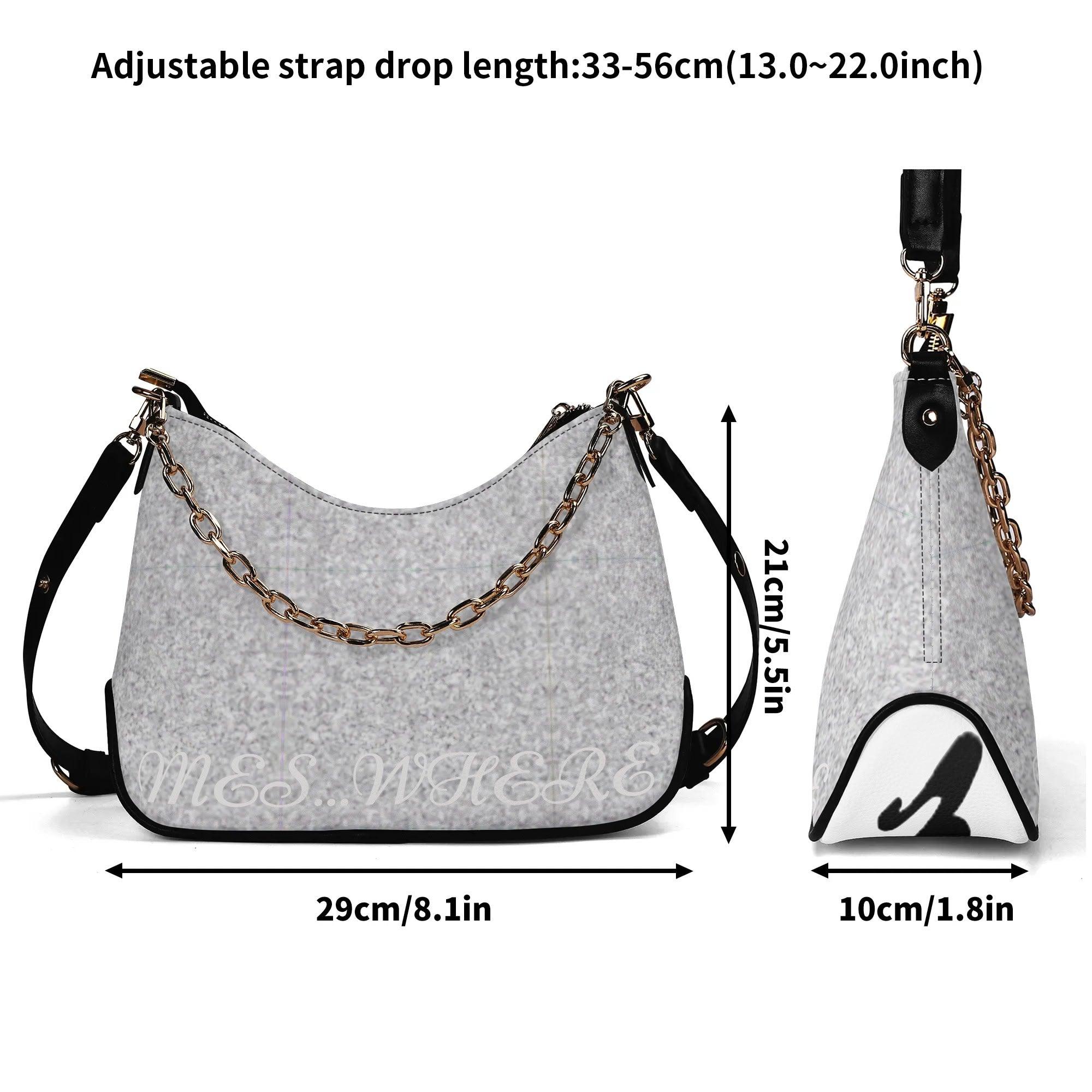 Women's Shoulder Bag With Chain Decoration
